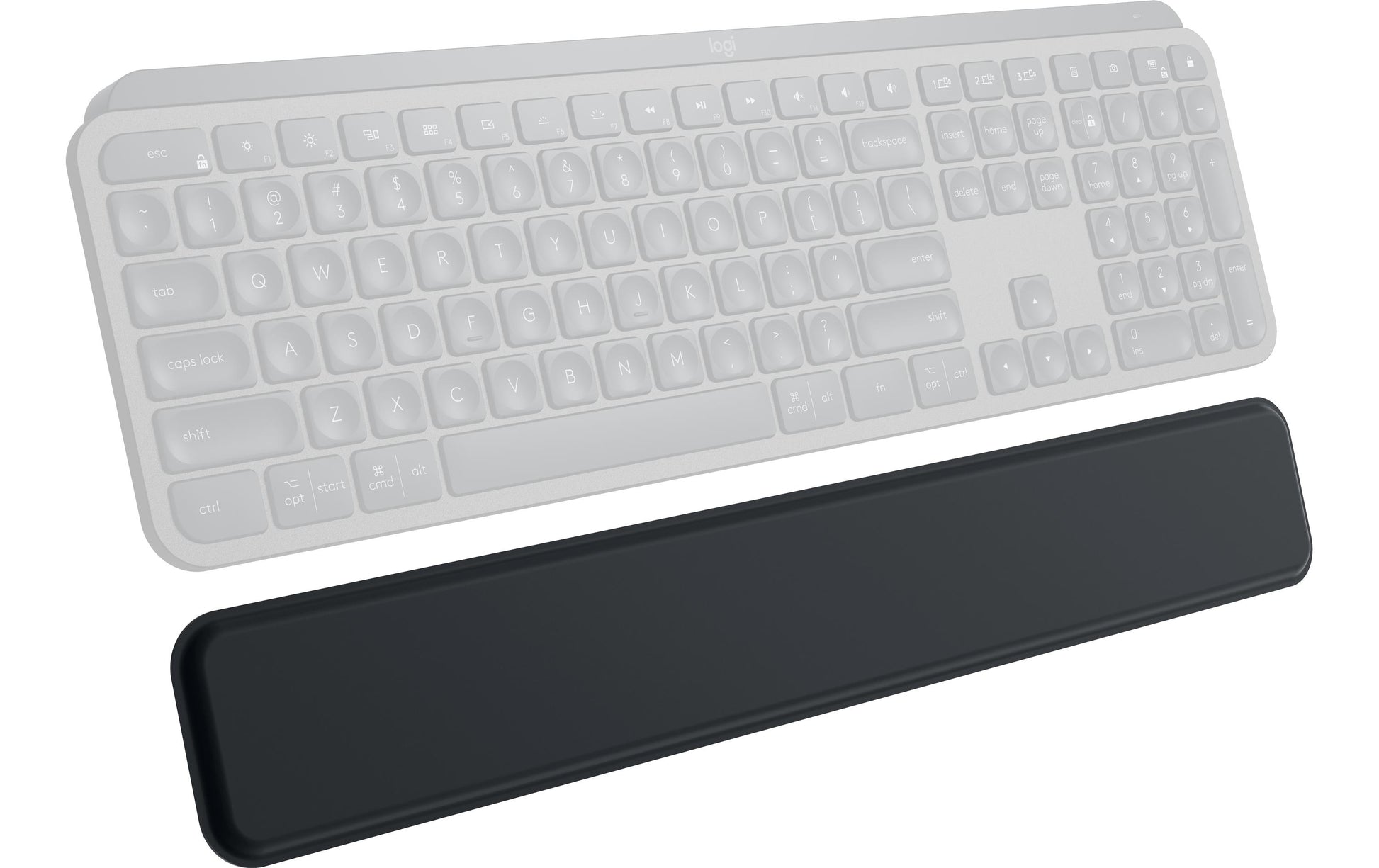Logitech Tastatur-Handgelenkauflage – MX Palm Rest – für Tastatur – Grau