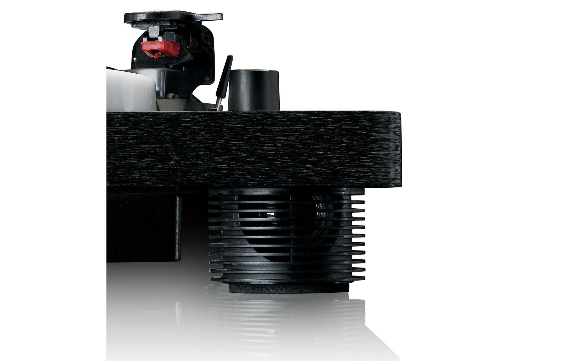 Lenco LS-50LEDBK – Plattenspieler – Stationär – Riemenantrieb, Phono-Vorverstärker, USB, mit Lautsprecher – Schwarz