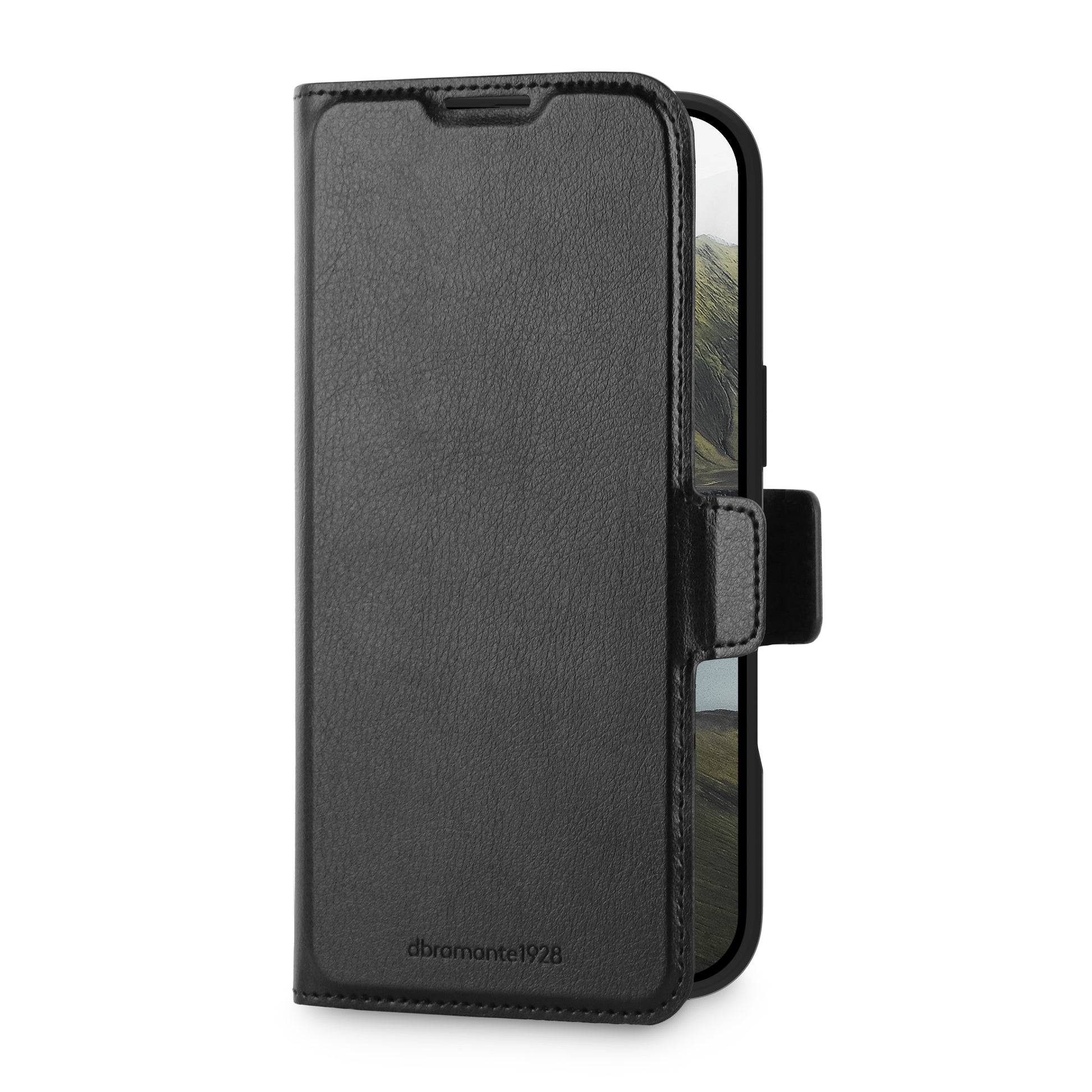 dbramante1928 Folio – für Apple iPhone 17 Air – MagSafe, 3 Kartenfächer, PU + Kunststoff, schwarz