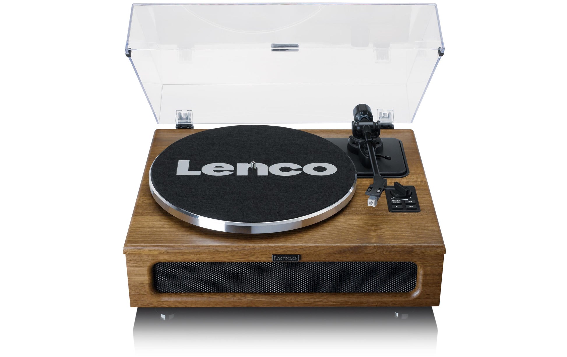 Lenco LS-410WA – Plattenspieler – Stationär – Riemenantrieb, 33⅓ U/min, Phono-Vorverstärker – Schwarz