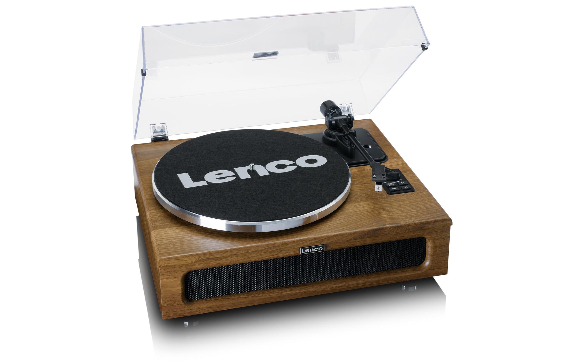 Lenco LS-410WA – Plattenspieler – Stationär – Riemenantrieb, 33⅓ U/min, Phono-Vorverstärker – Schwarz
