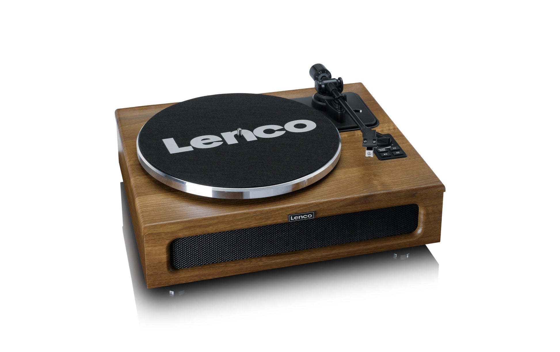 Lenco LS-410WA – Plattenspieler – Stationär – Riemenantrieb, 33⅓ U/min, Phono-Vorverstärker – Schwarz