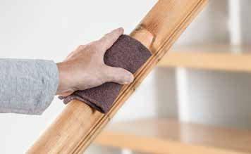 kwb Schleifvlies 150 × 230 mm – P280 – für Lackoberflächen – 2 Stk