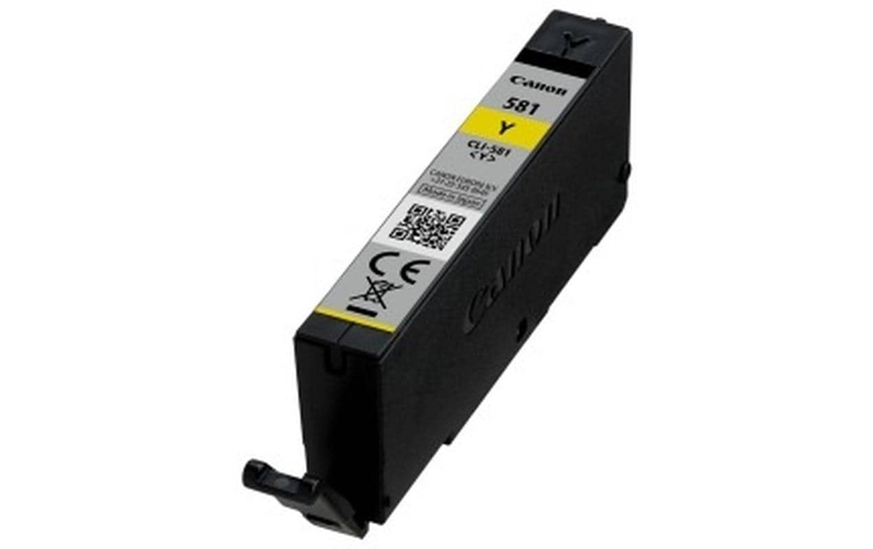 Canon Tintenpatrone CLI-581, Gelb, 259 Seiten – für Tintenstrahldrucker/Multifunktionsgeräte
