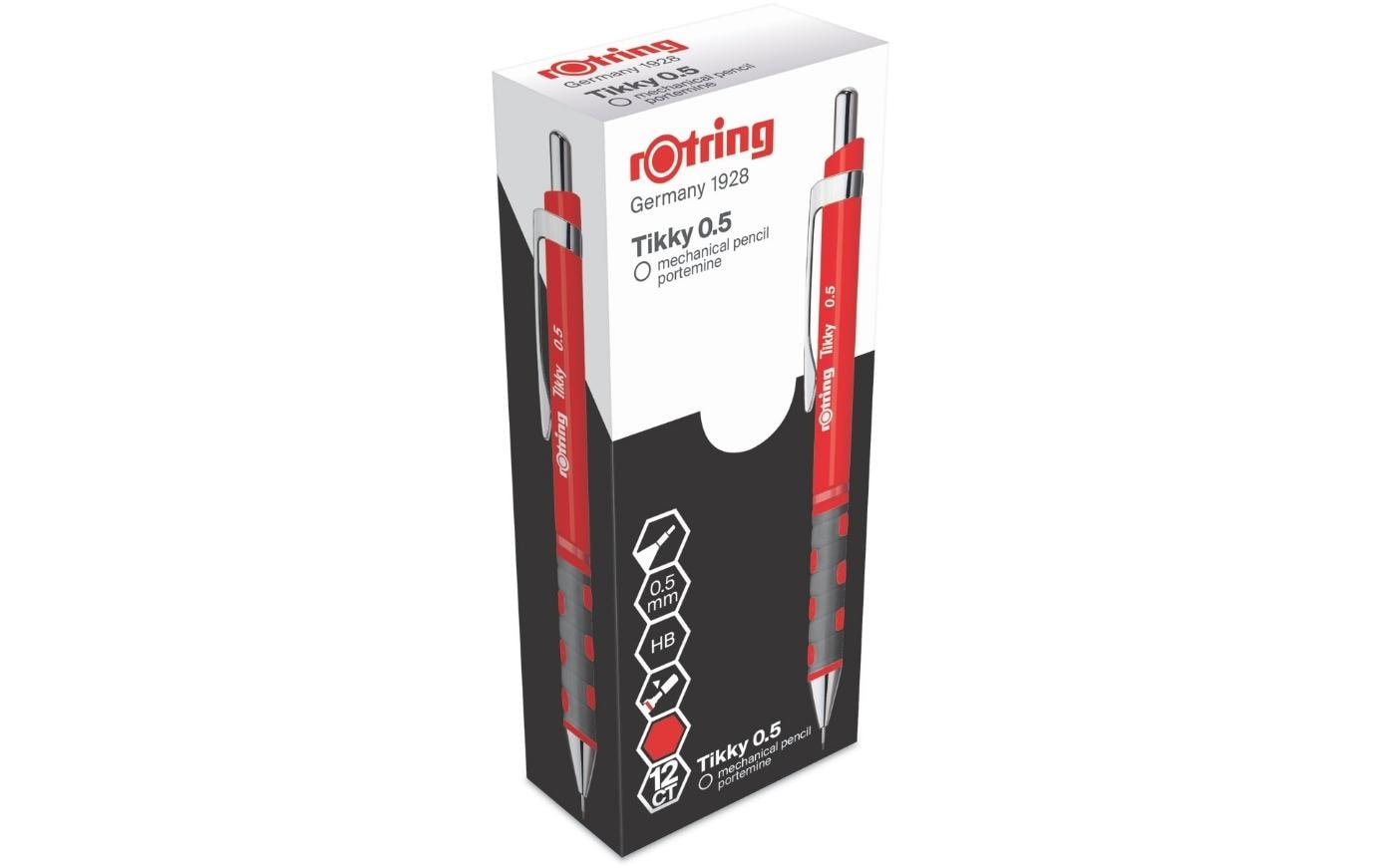 Rotring Tikky Druckbleistift – 0,5 mm, rot