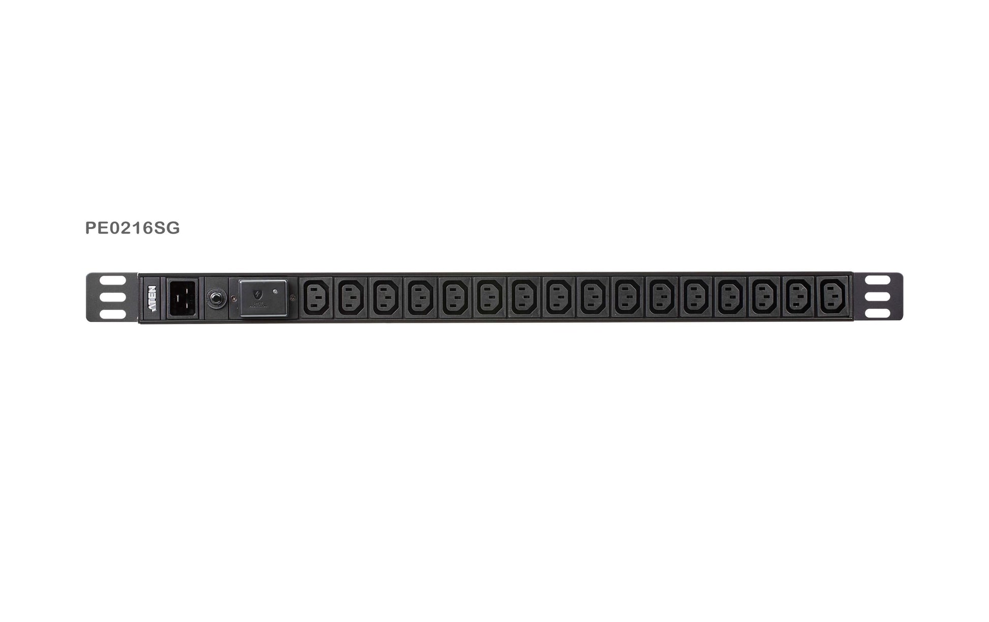 ATEN PE0216SG PDU 3,8 kVA – Überspannungsschutz, Überstromschutz – 0U Rack – C13×16 – Schwarz