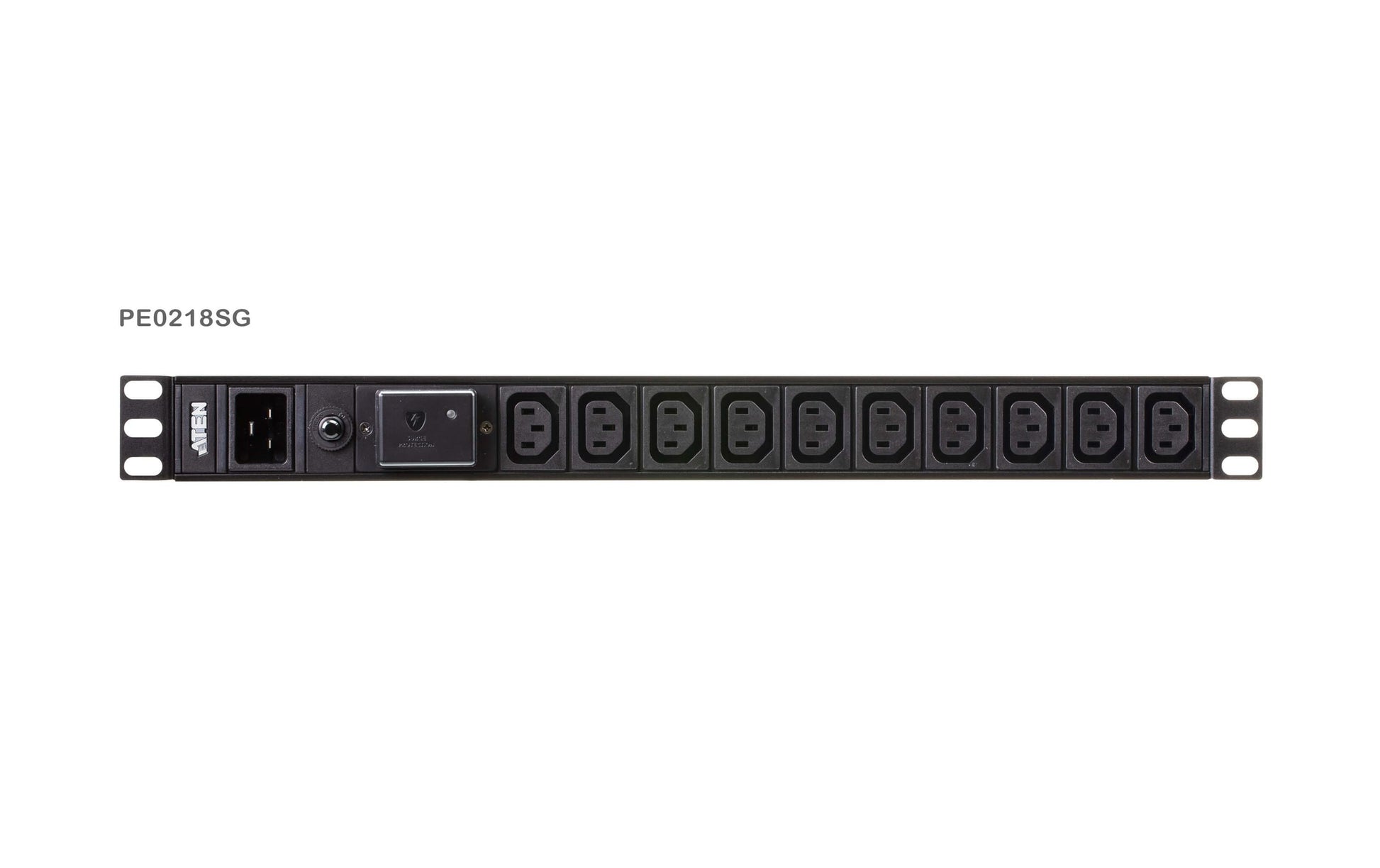 ATEN PE0218SG – Rack-PDU Basic, 18× IEC (C13/C19), 16 A, 3,8 kW, 1U horizontal