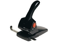 Rapid Registraturlocher HDC65 – 2-Loch, Lochabstand 80 mm, 65 Blatt, bis A4 – Schwarz – Metall/Kunststoff
