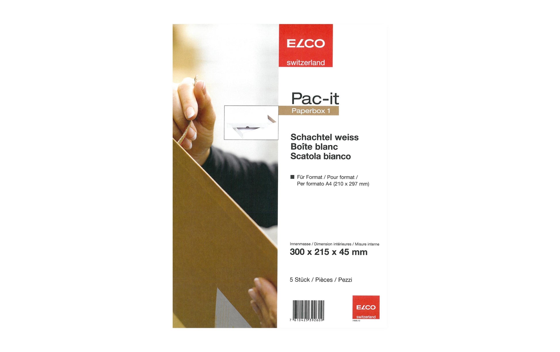 Elco Umzugsbox, weiss – 5 Stk.