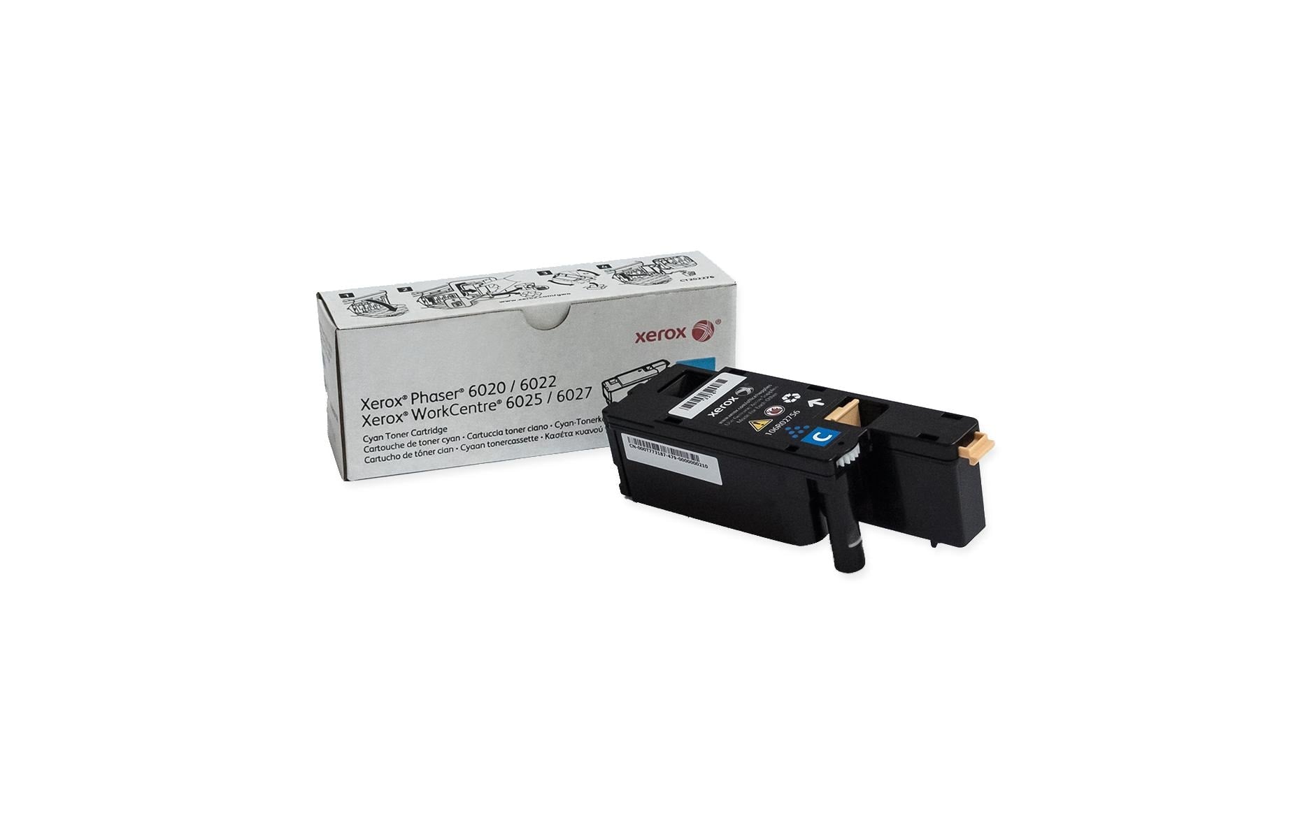Xerox Toner – cyan, 1000 Seiten – für Farb-Laserdrucker/Multifunktionsgeräte