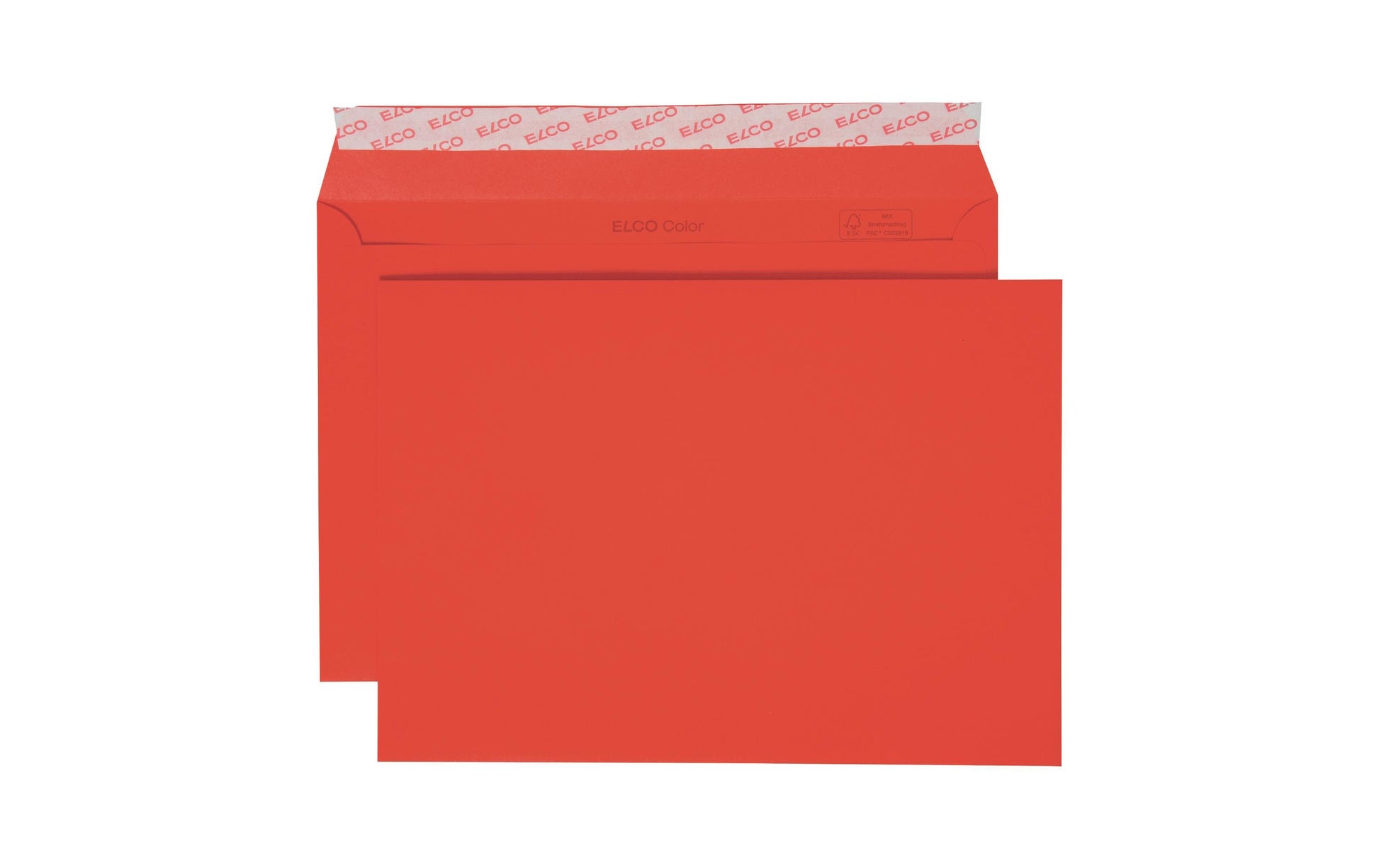 ELCO Couvert C5, ohne Fenster, haftklebend, rot, 100 g/m² – 250 Stk.