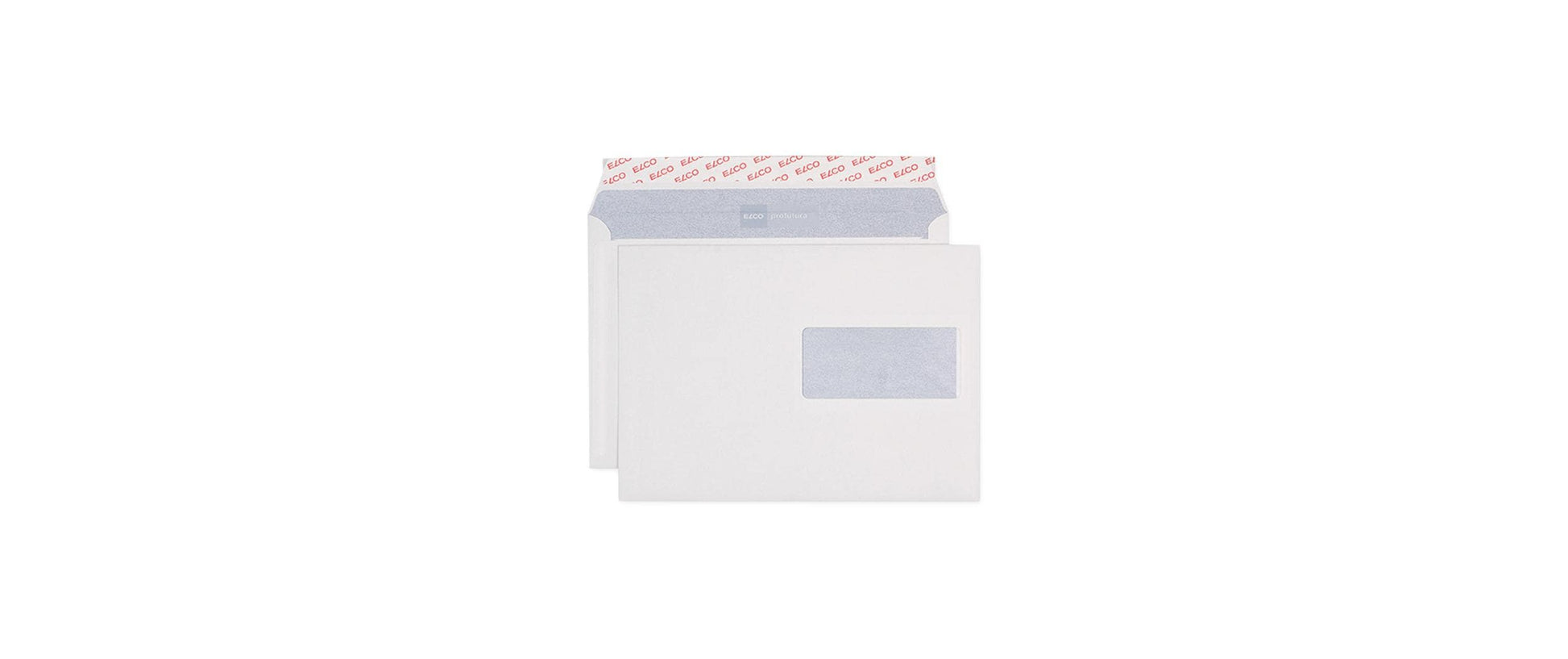 Elco Couvert C5, Fenster rechts, Haftklebung, naturweiss, 100 g/m², mit Innendruck – 500 Stk.