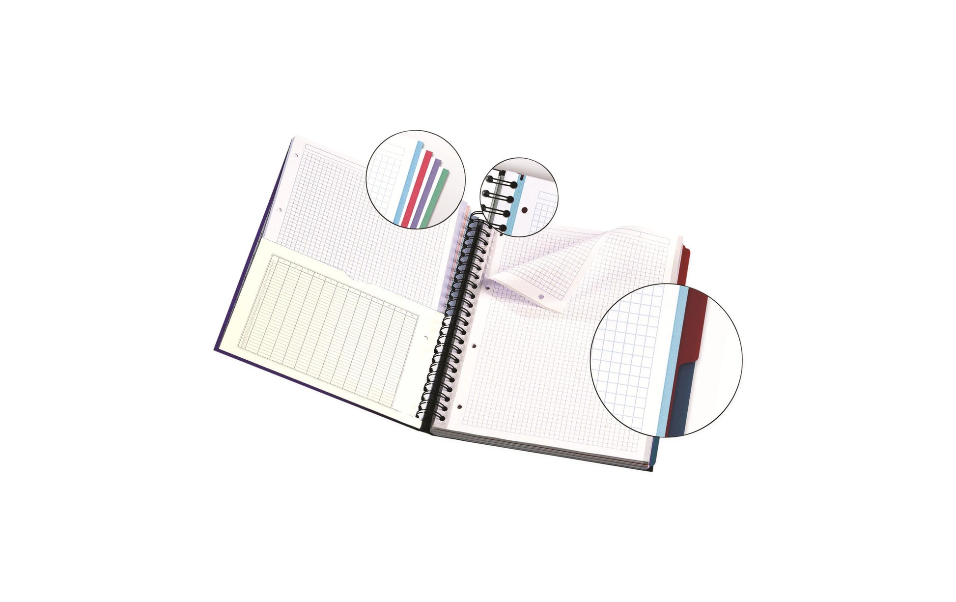 Elba Oxford – Collegeblock Essentials, 222 × 298 mm, kariert 5 mm, 120 Blatt – sortiert, für SCRIBZEE App