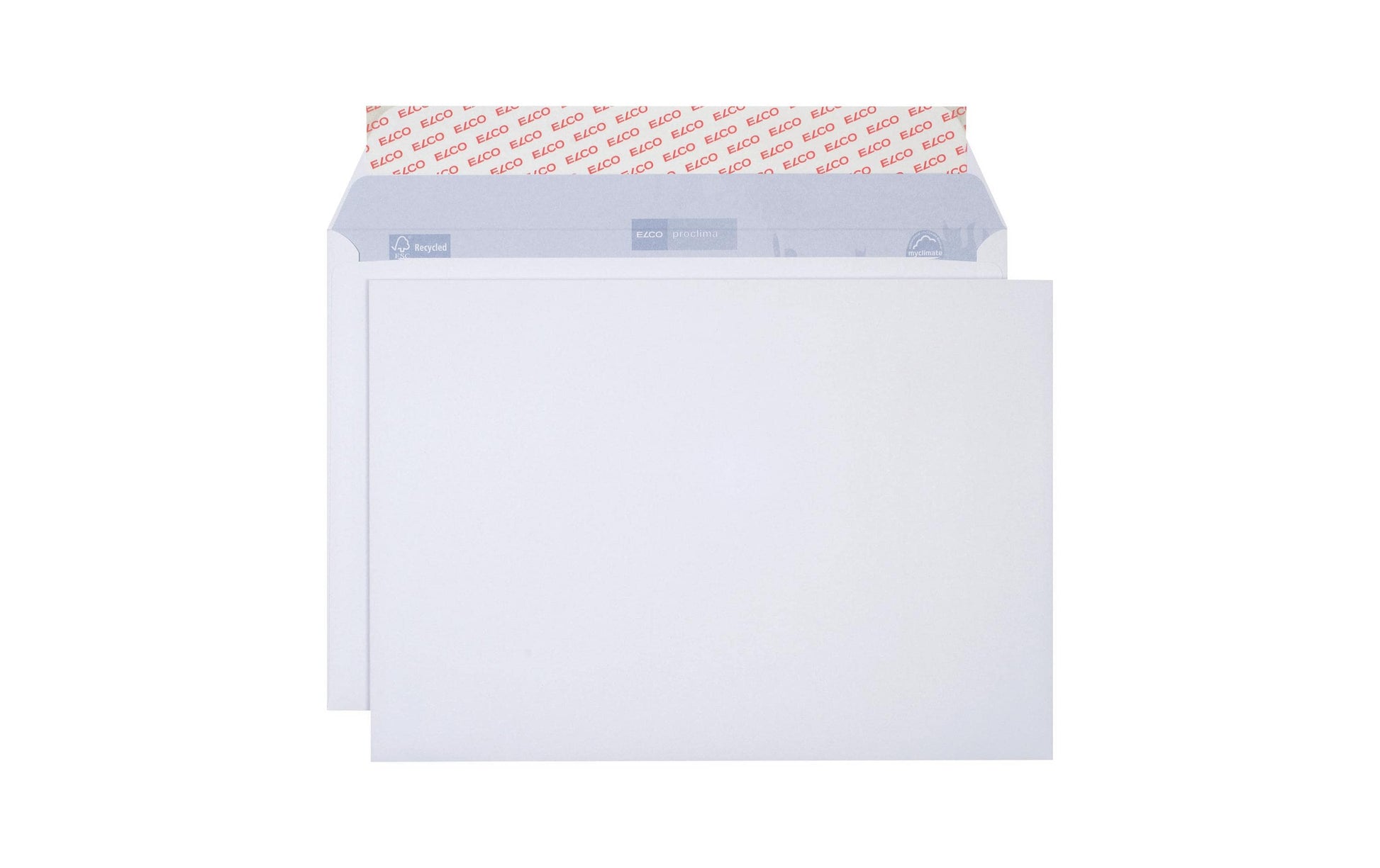 Elco Couvert C4, ohne Fenster, selbstklebend, weiss, 120 g/m², mit Innendruck – 10 Stk.