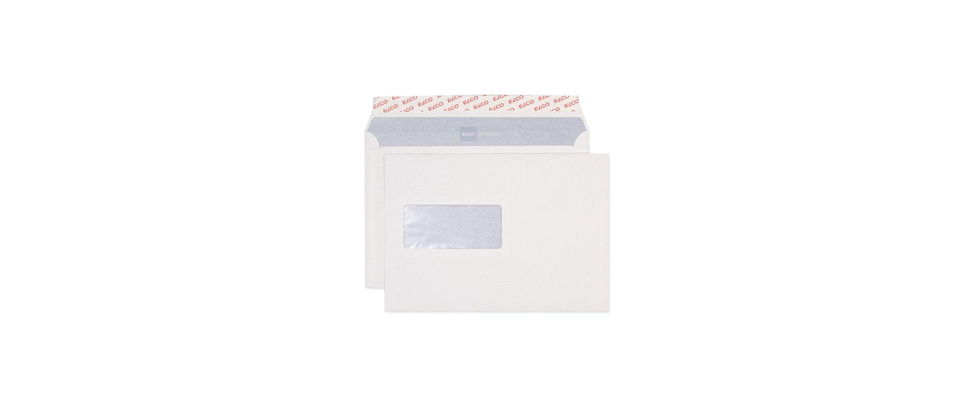 ELCO Couvert C5 (229 × 162 mm), mit Fenster, Haftklebend (Optifix), Naturweiss, 100 g/m² – 500 Stk.