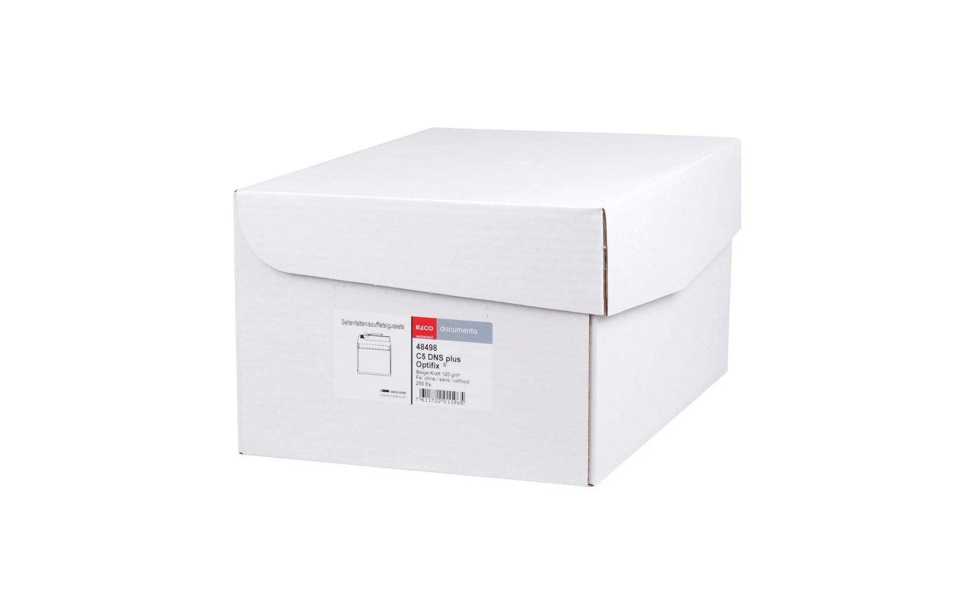 Elco Couvert C5 (229 × 172 mm), ohne Fenster, selbstklebend (Optifix), beige, 120 g/m² – 250 Stk.