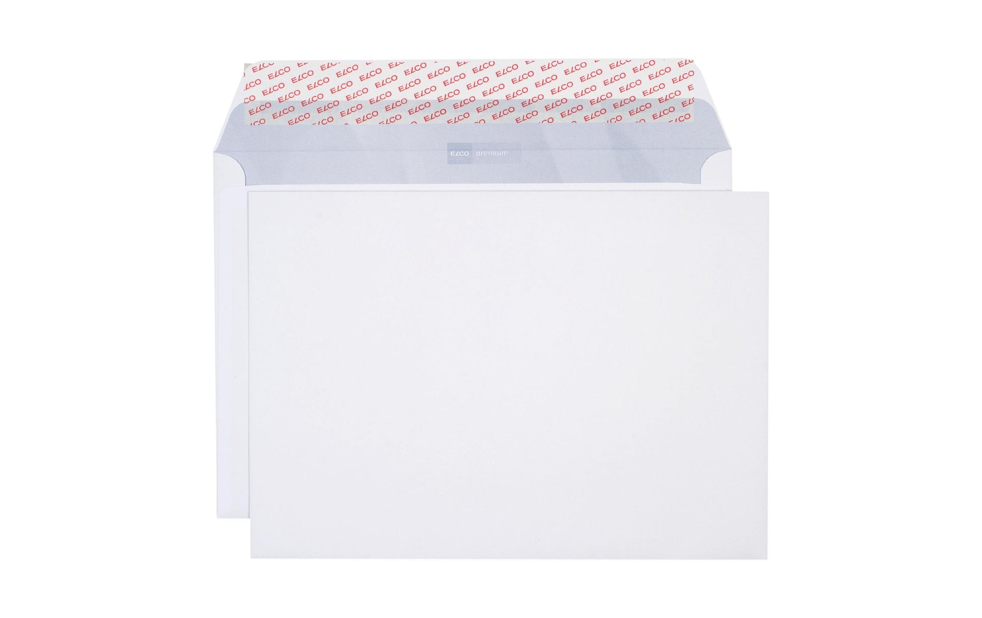 Elco Couvert B4, ohne Fenster, selbstklebend, hochweiss, 120 g/m², mit Innendruck – 25 Stk.