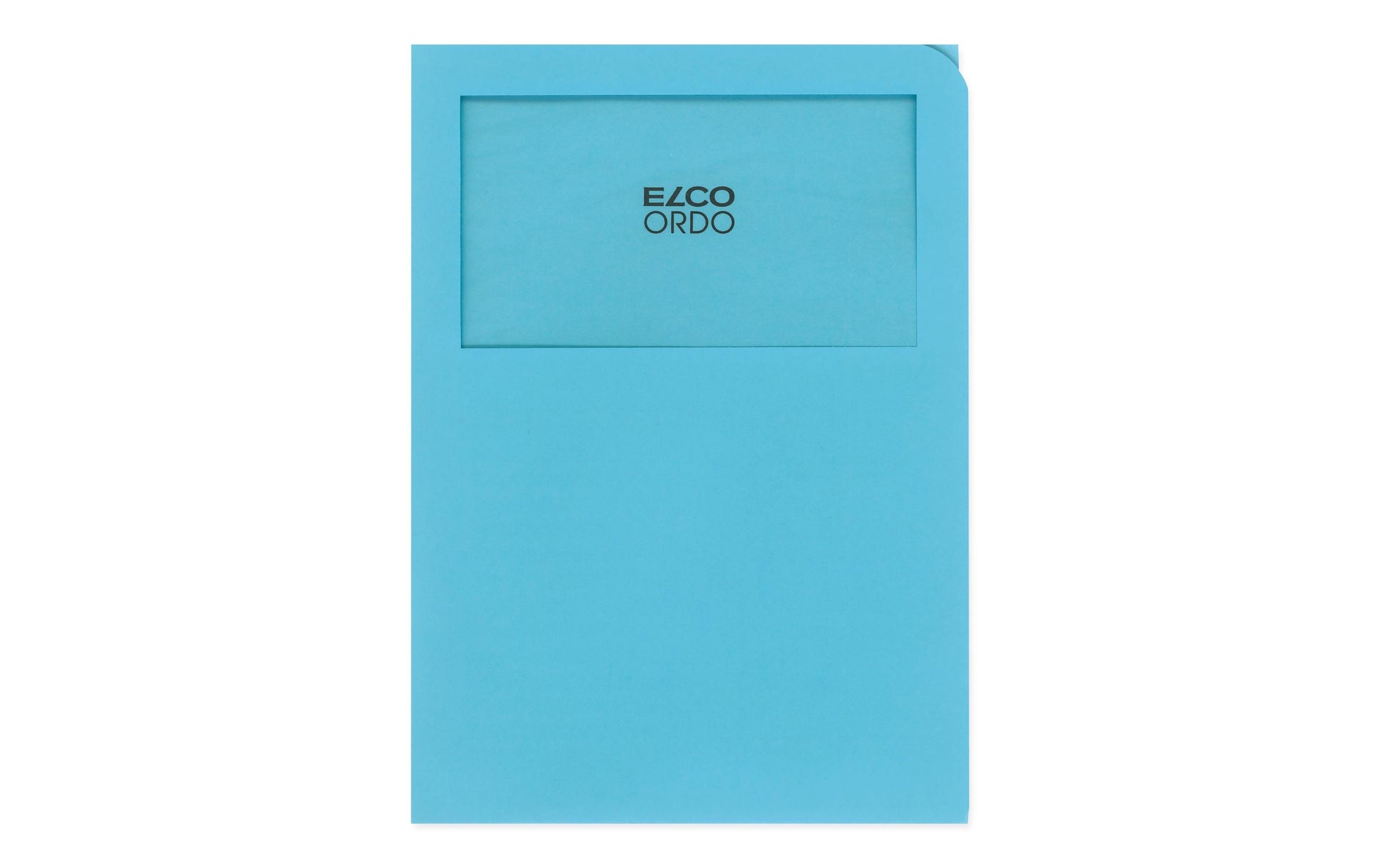 Elco Sichtmappe A4 – Blau, Papier, Sichtfenster, 100er-Pack