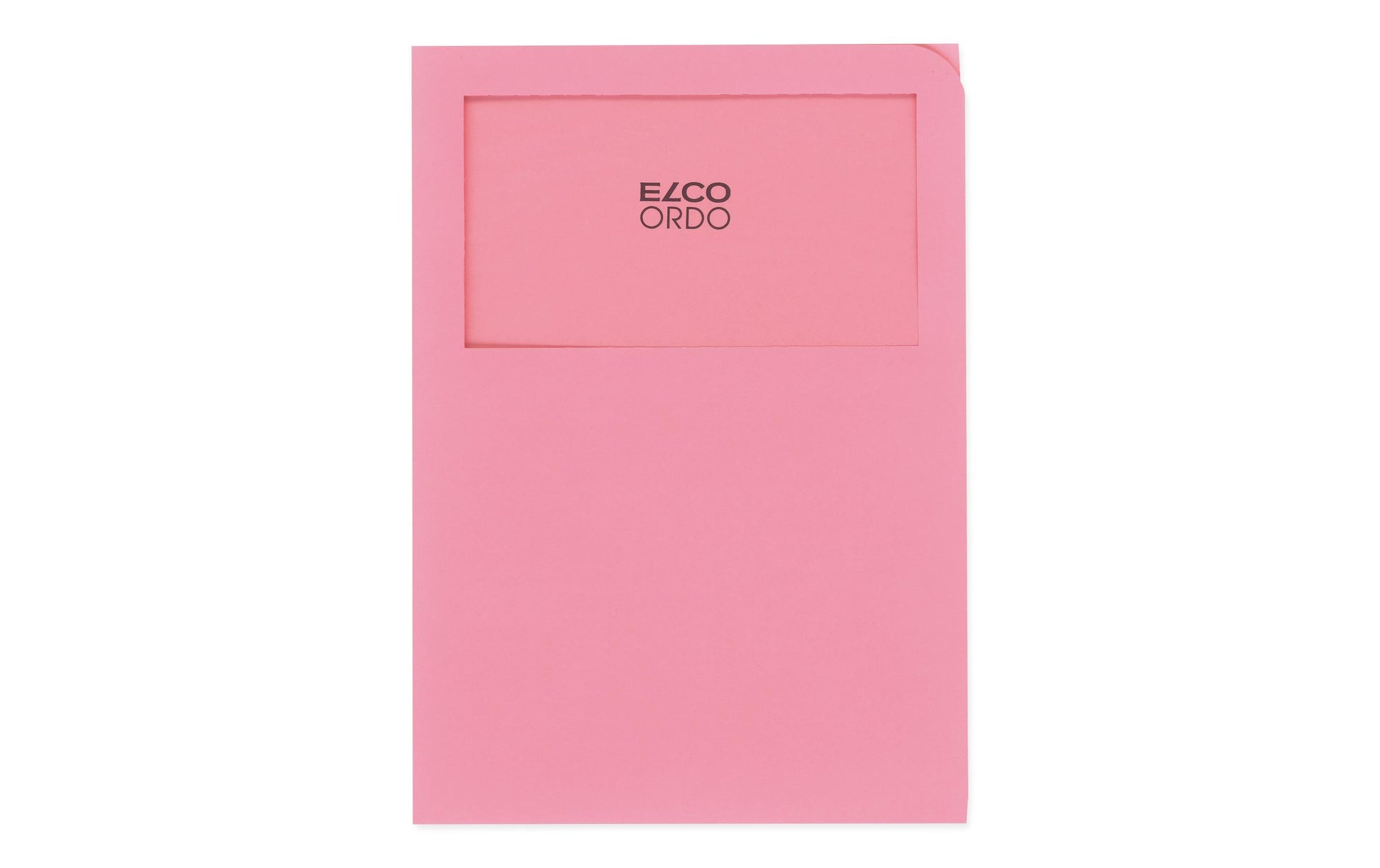 Elco Sichtmappe A4 – Pink, Papier, Sichtfenster, 100er-Pack