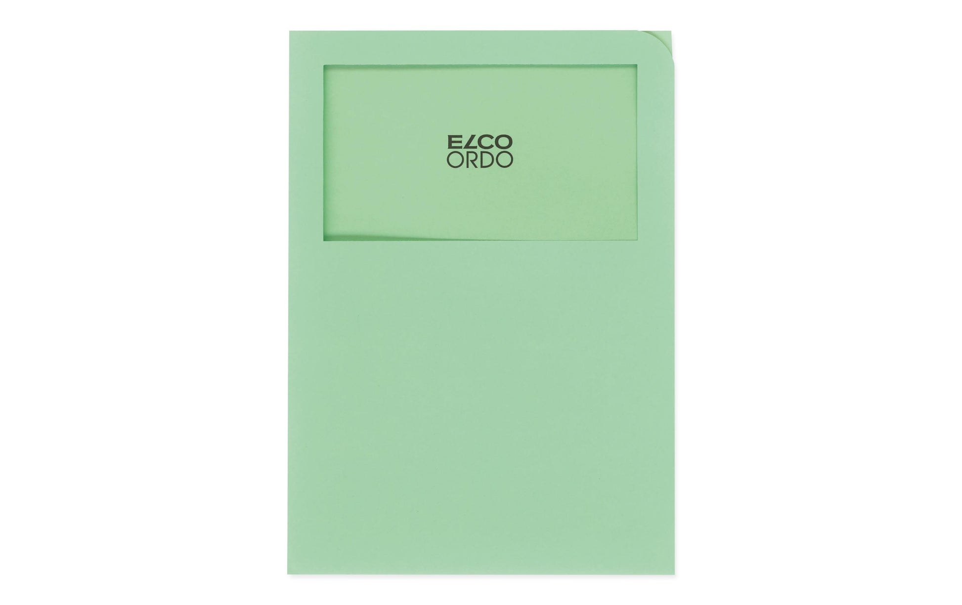Elco Sichtmappe A4 – Grasgrün, Papier, Fronttasche, 100er-Pack