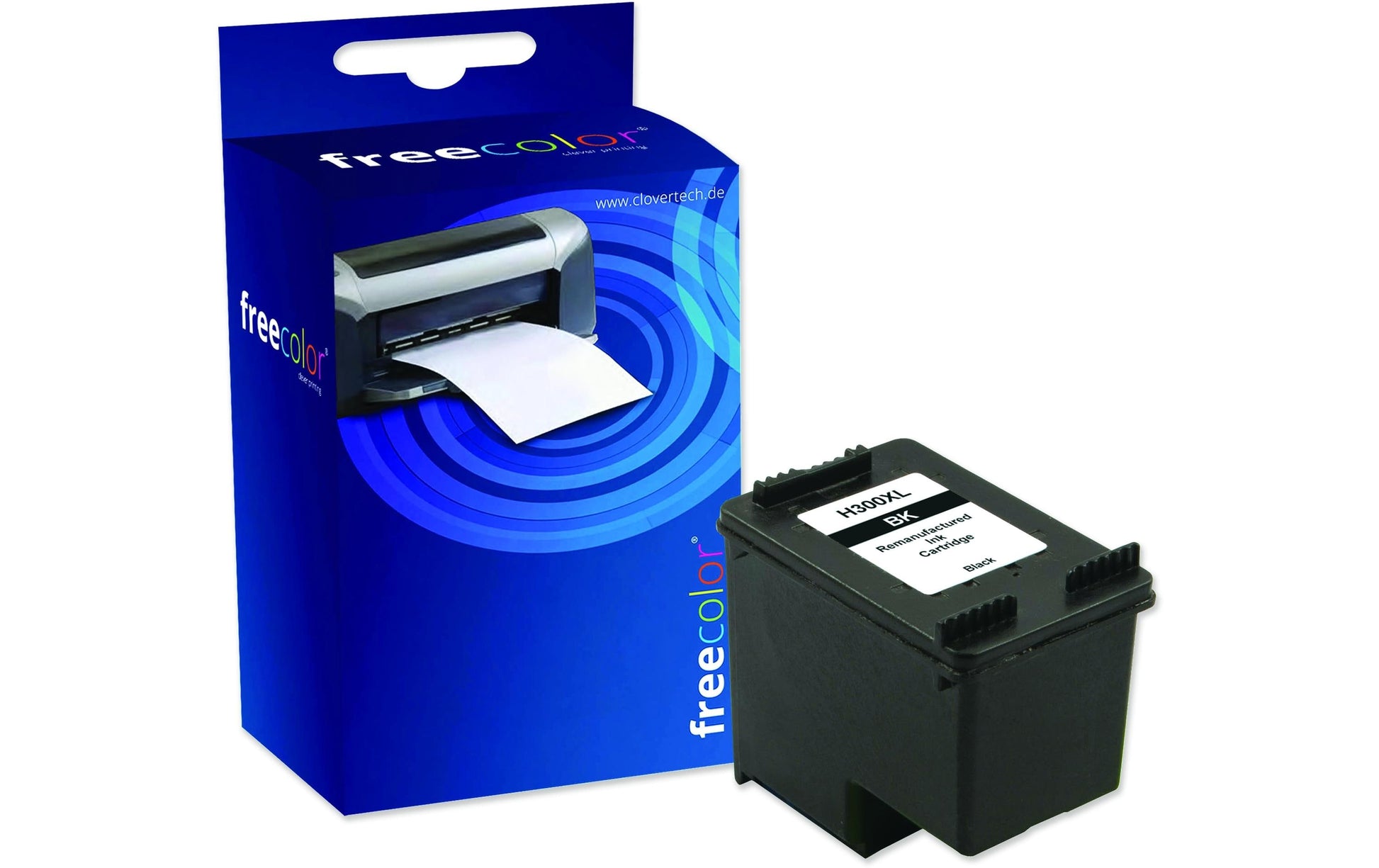 Freecolor Tintenpatrone 300, Schwarz, 600 Seiten, Kompatibel – für Hewlett Packard Photosmart C 4740