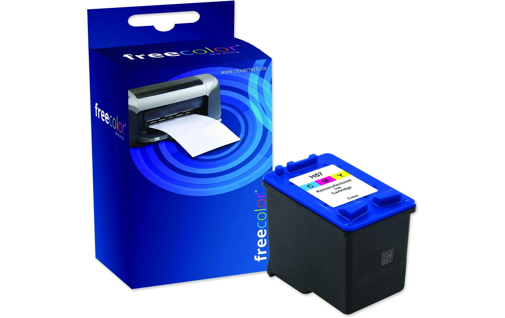 Freecolor 56/57 Dreifarbig Tintenpatrone (Kompatibel) – 500 Seiten – für HP DeskJet/OfficeJet/PhotoSmart