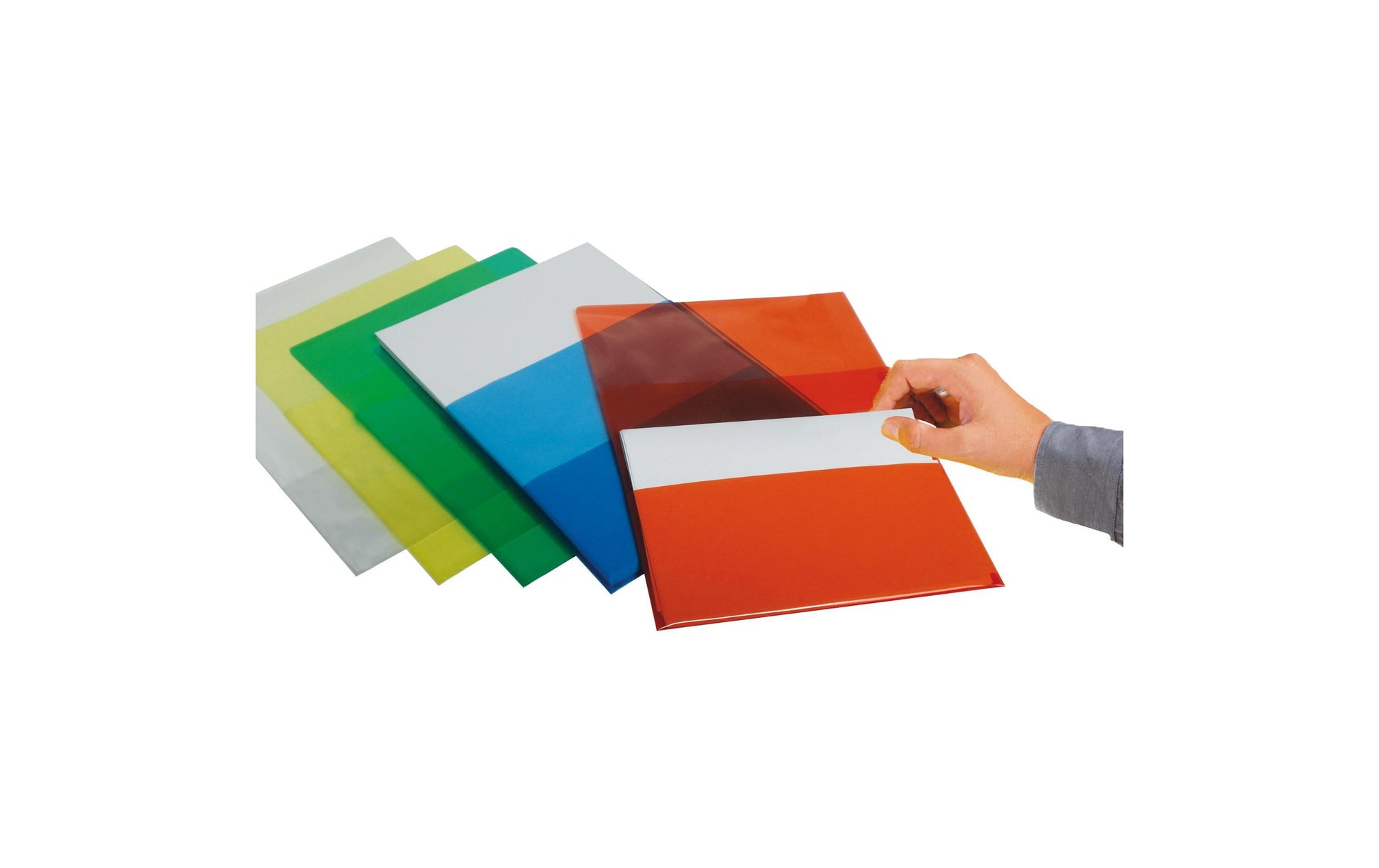 Hwb Avor Sichtmappe A4 – 100 Hüllen, transparent, Polypropylen