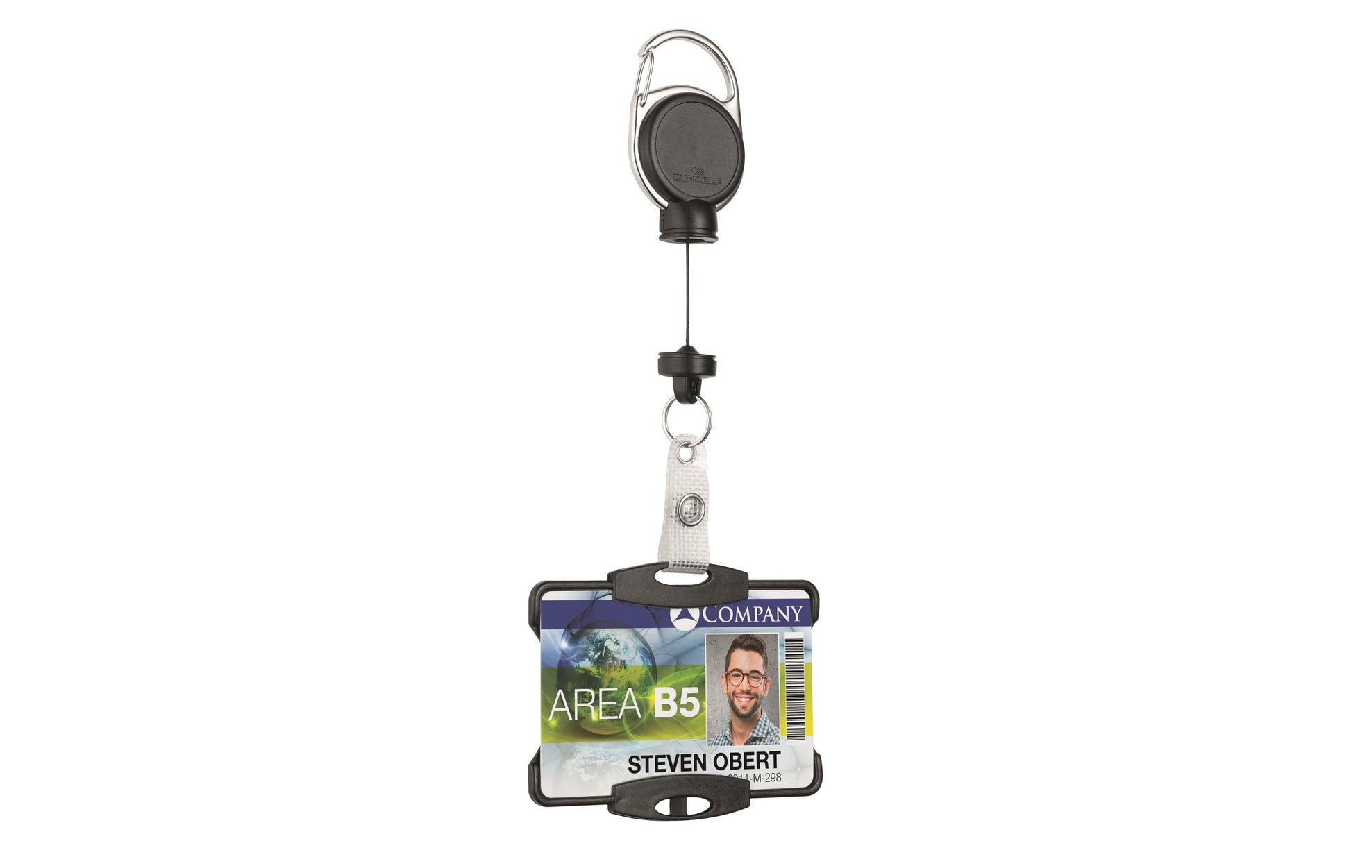 Durable Ausweishalter – 87 × 54 mm, transparent, für 1 Betriebs-/Sicherheitsausweis