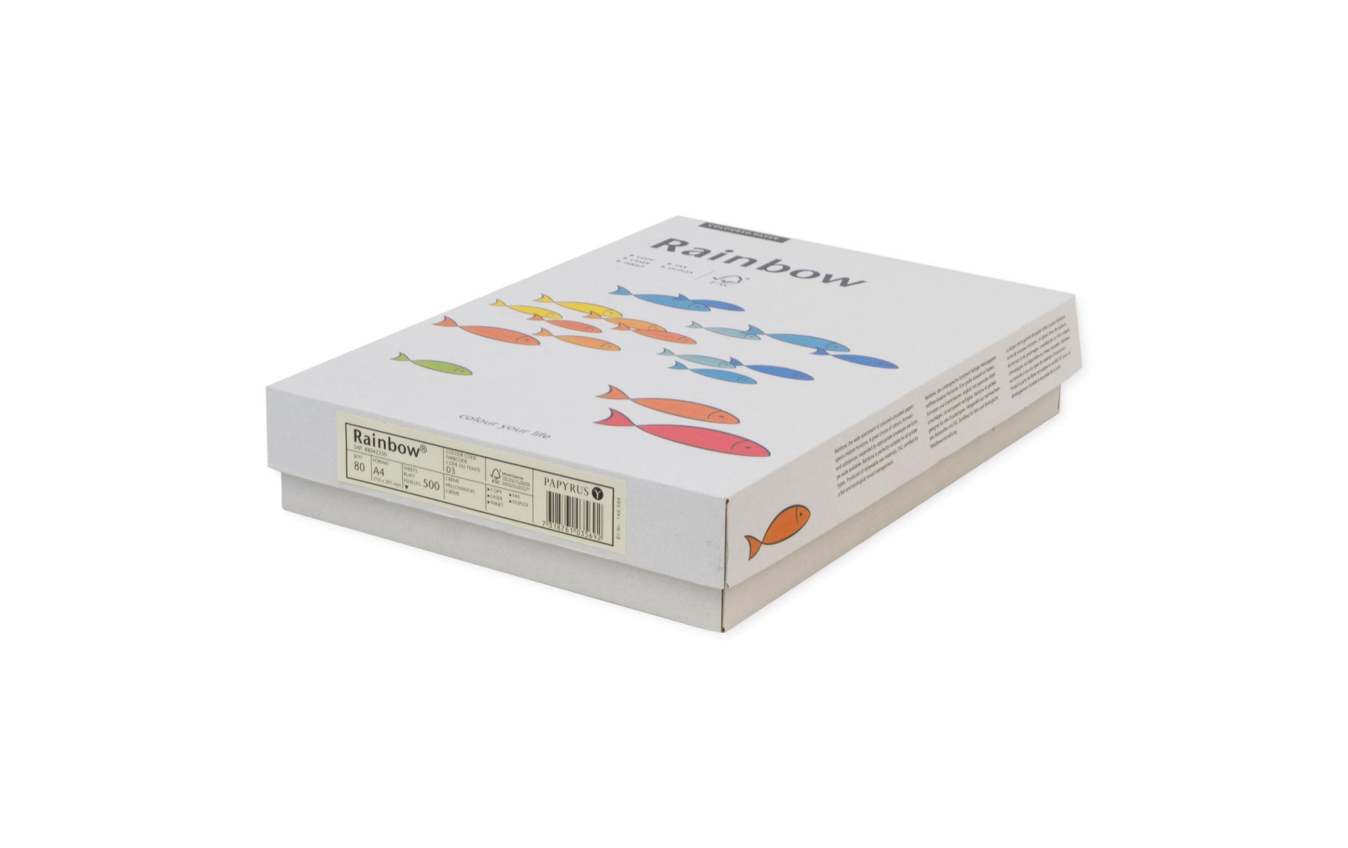 Rainbow Kopierpapier – A4, 80 g/m², Neonorange – für Inkjet/Laser/Kopierer – FSC – 100 Blatt
