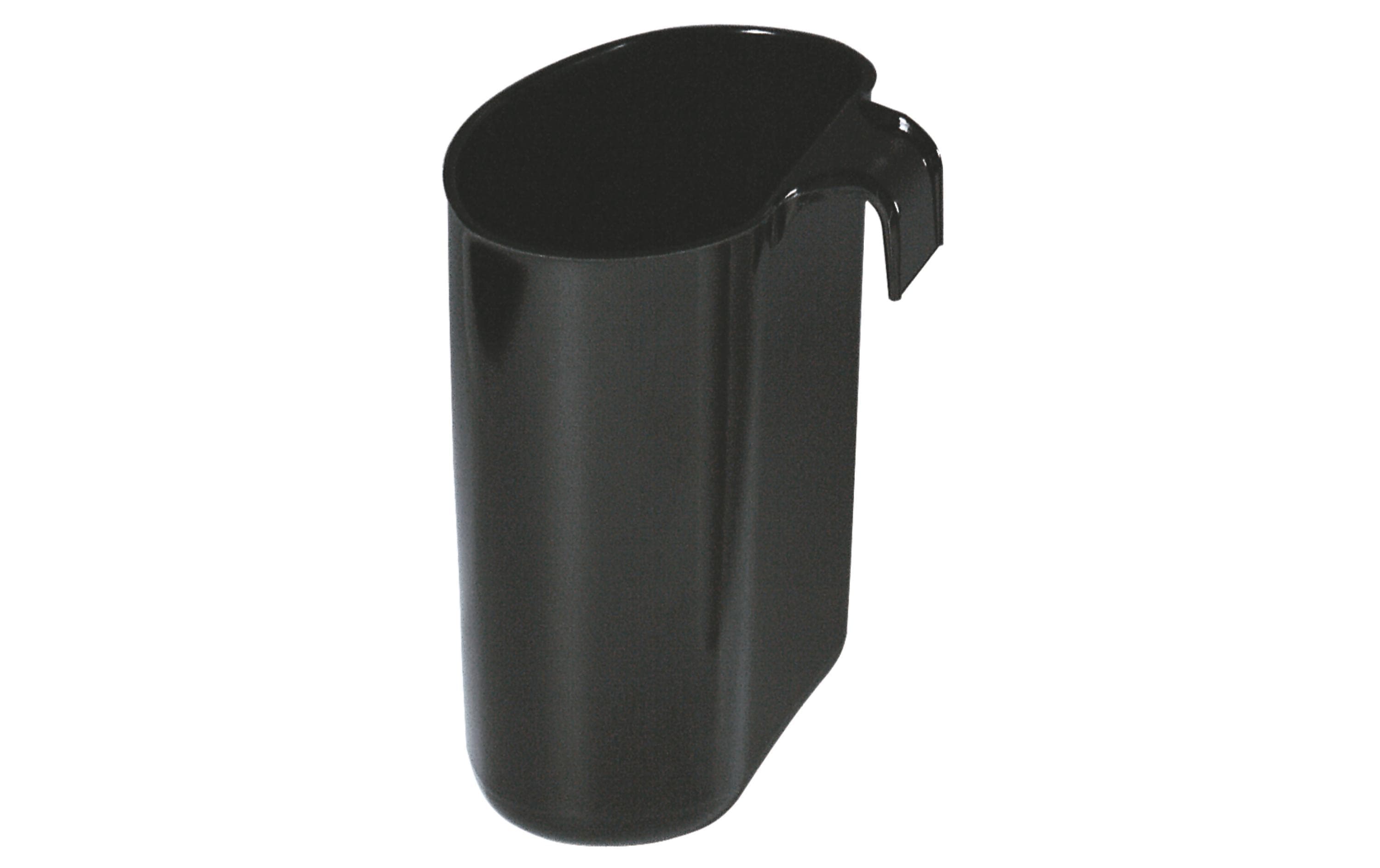 Büromaterial Ornalon Abfalleinsatz – 1,5 l – Kunststoff, oval – schwarz