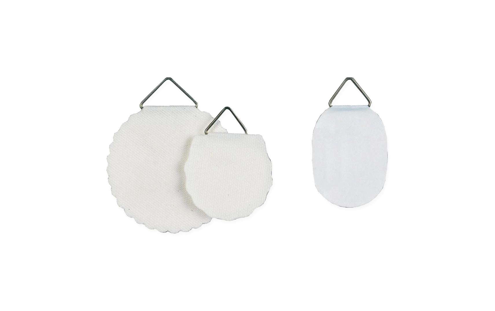 HERMA Bildaufhänger – 34,5 × 34,5 mm, weiss, Papier/Draht, 10er-Pack