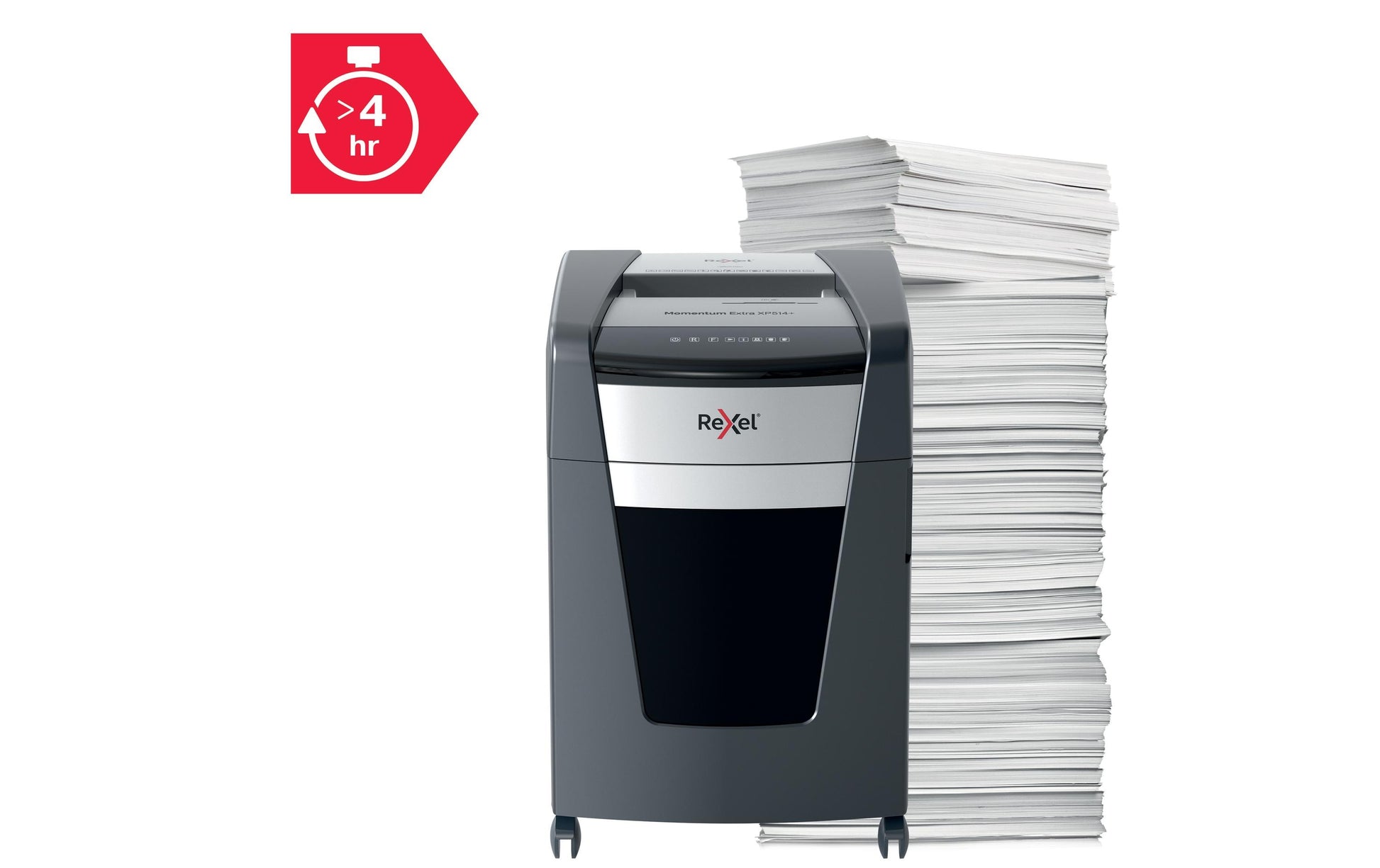 Rexel Momentum XP512+ – Aktenvernichter, DIN P-5, Mikroschnitt 2 × 15 mm, 12 Blatt, 45 l, A4