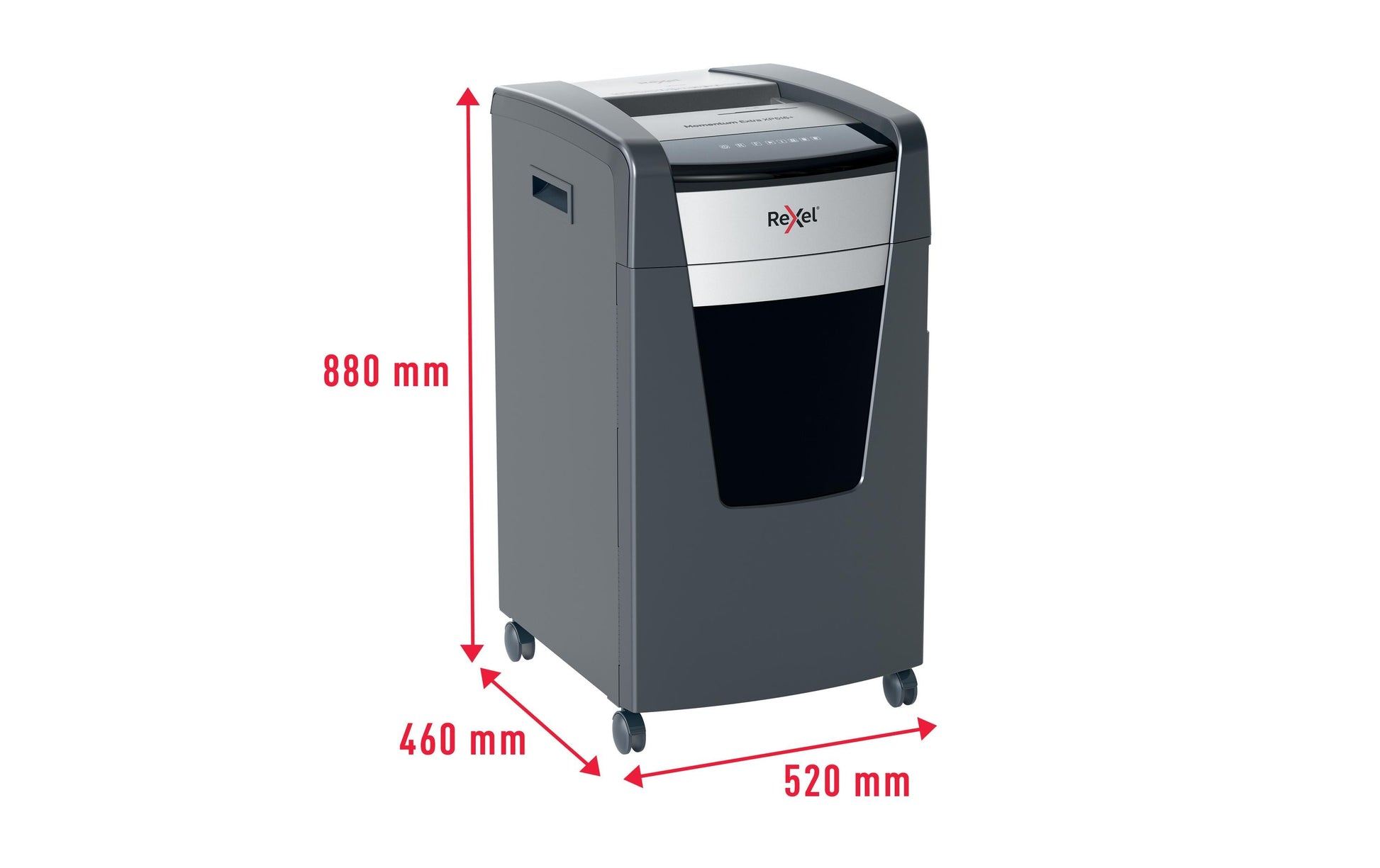 Rexel Momentum Extra XP516+ – Aktenvernichter, DIN P-5, Mikroschnitt 2 × 15 mm, 16 Blatt, 85 l, A4