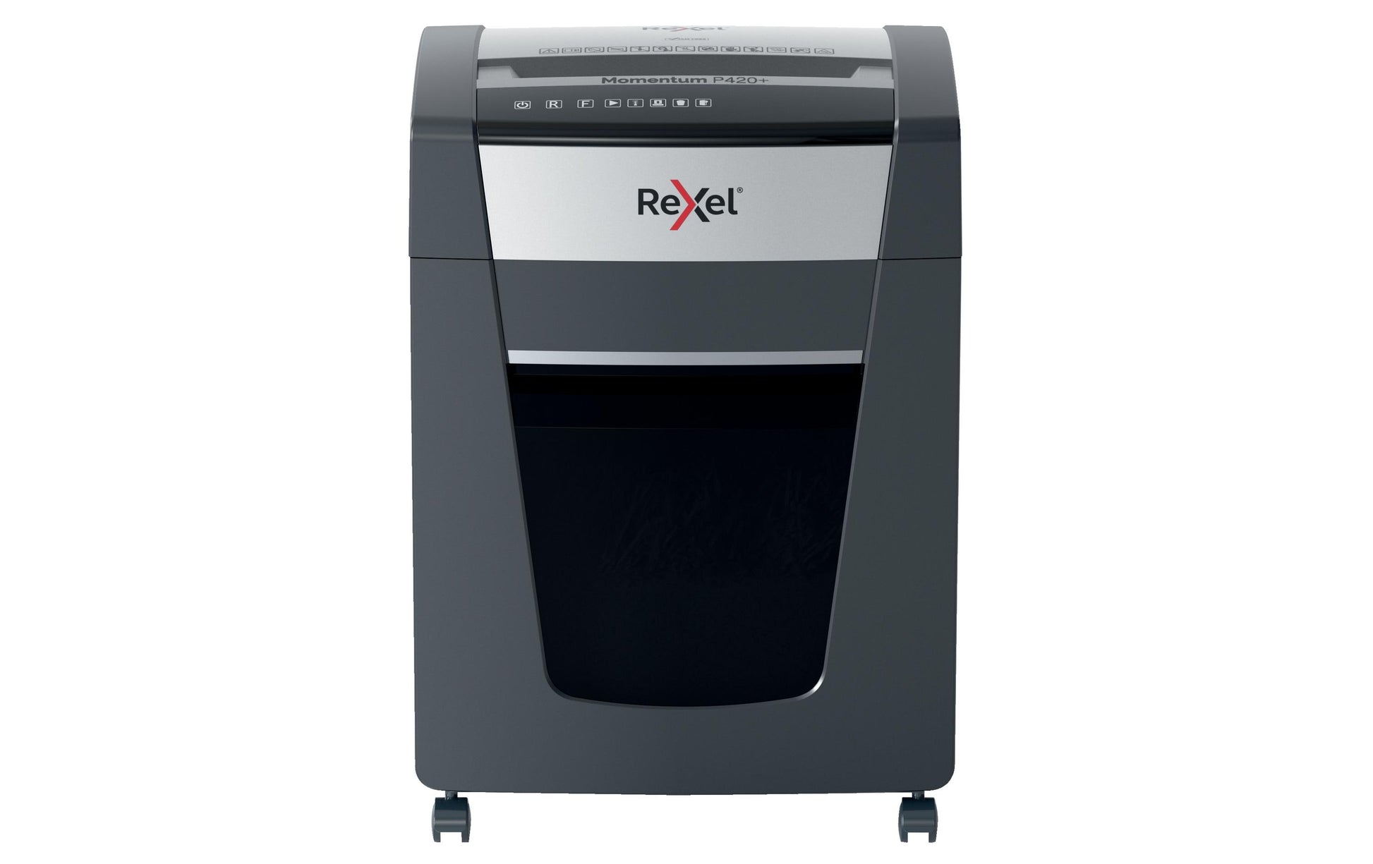 Rexel Momentum P420+ – Aktenvernichter, DIN P-4, Partikelschnitt 4 × 35 mm, 20 Blatt, 30 l, A4
