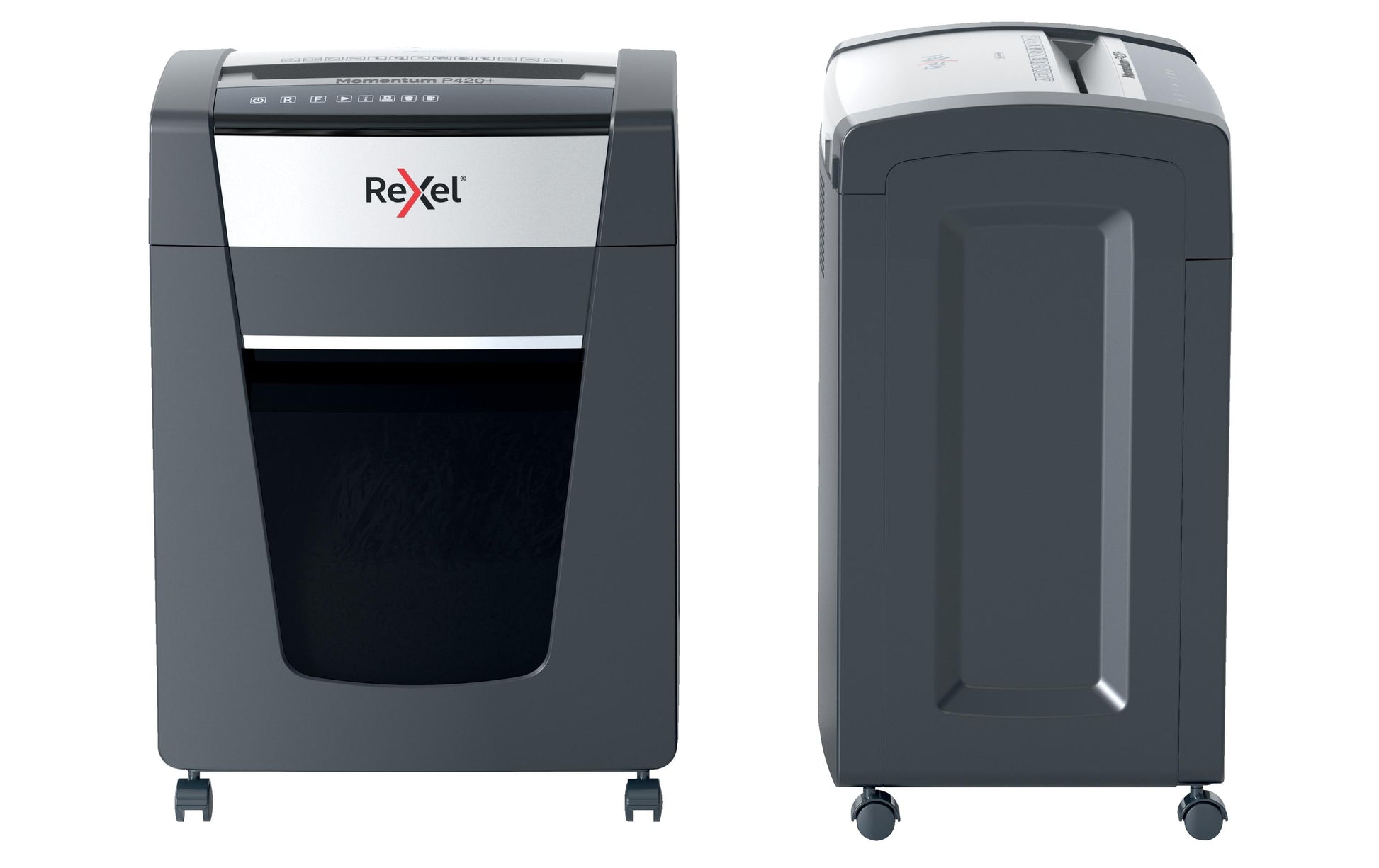 Rexel Momentum P420+ – Aktenvernichter, DIN P-4, Partikelschnitt 4 × 35 mm, 20 Blatt, 30 l, A4