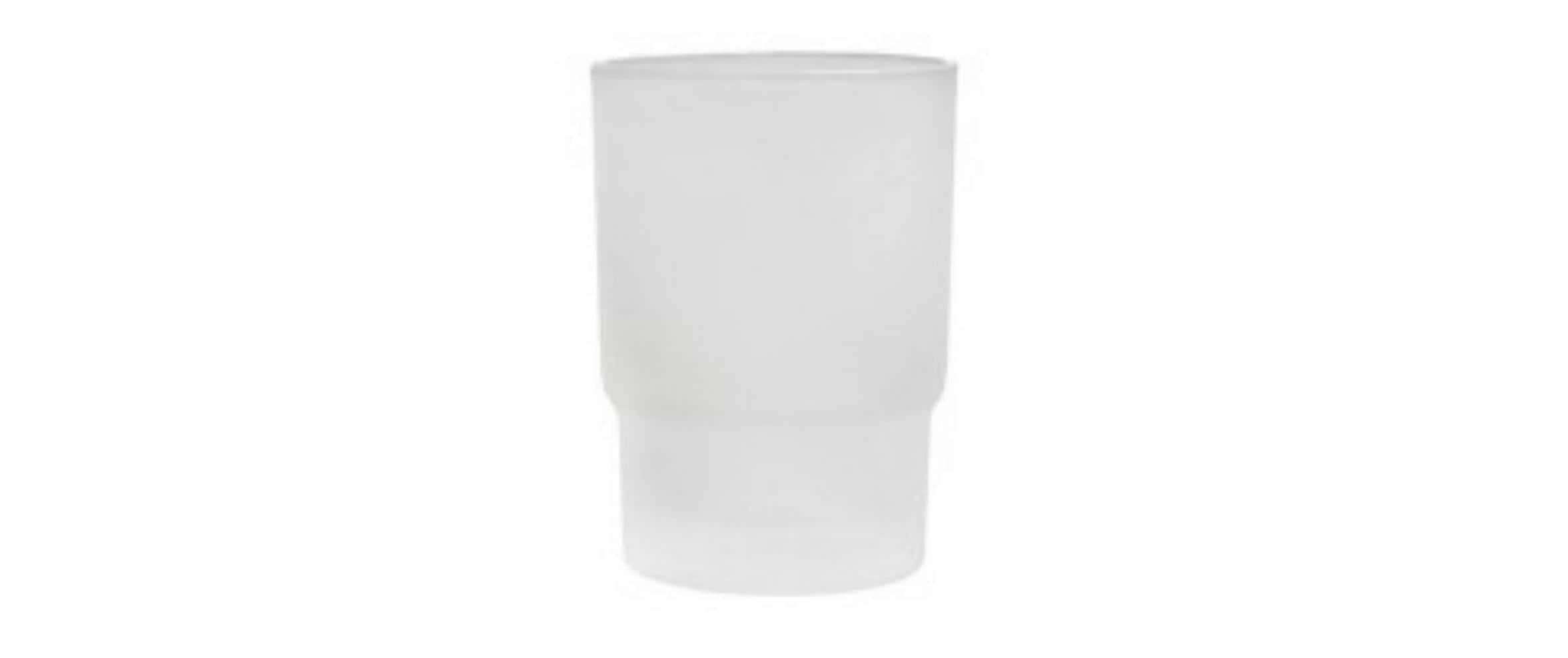 Biasca Zahnputzbecher Ersatzglas – Ø5,8×9,6 cm, Glas, Transparent