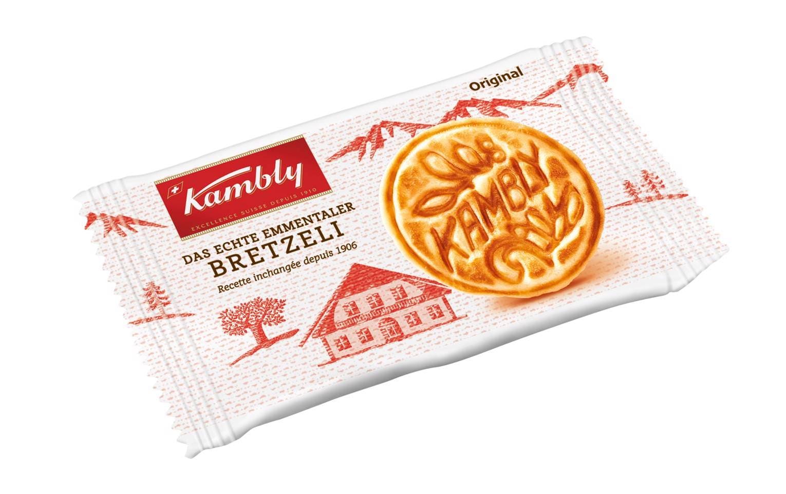 Kambly Bretzeli Portionen – Natur – 300 Stück, 1,23 kg