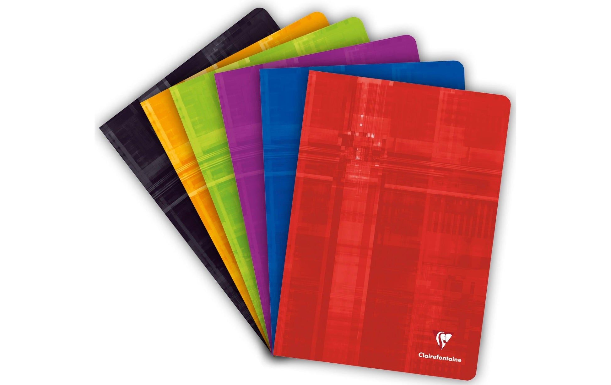 Clairefontaine Notizheft, A4, blanko, Klammerheftung, Karton, 80 Seiten, 90 g/m² – farbig sortiert