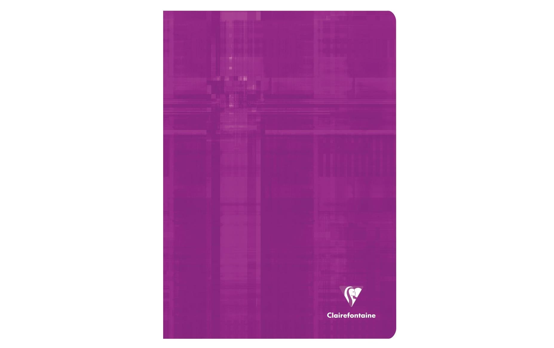 Clairefontaine Notizheft, A4, blanko, Klammerheftung, Karton, 80 Seiten, 90 g/m² – farbig sortiert