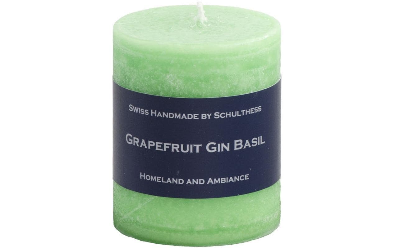 Schulthess Kerzenhandwerk Duftkerze – Grapefruit, Basilikum & Gin – Ø 7 × 8 cm – 40 h