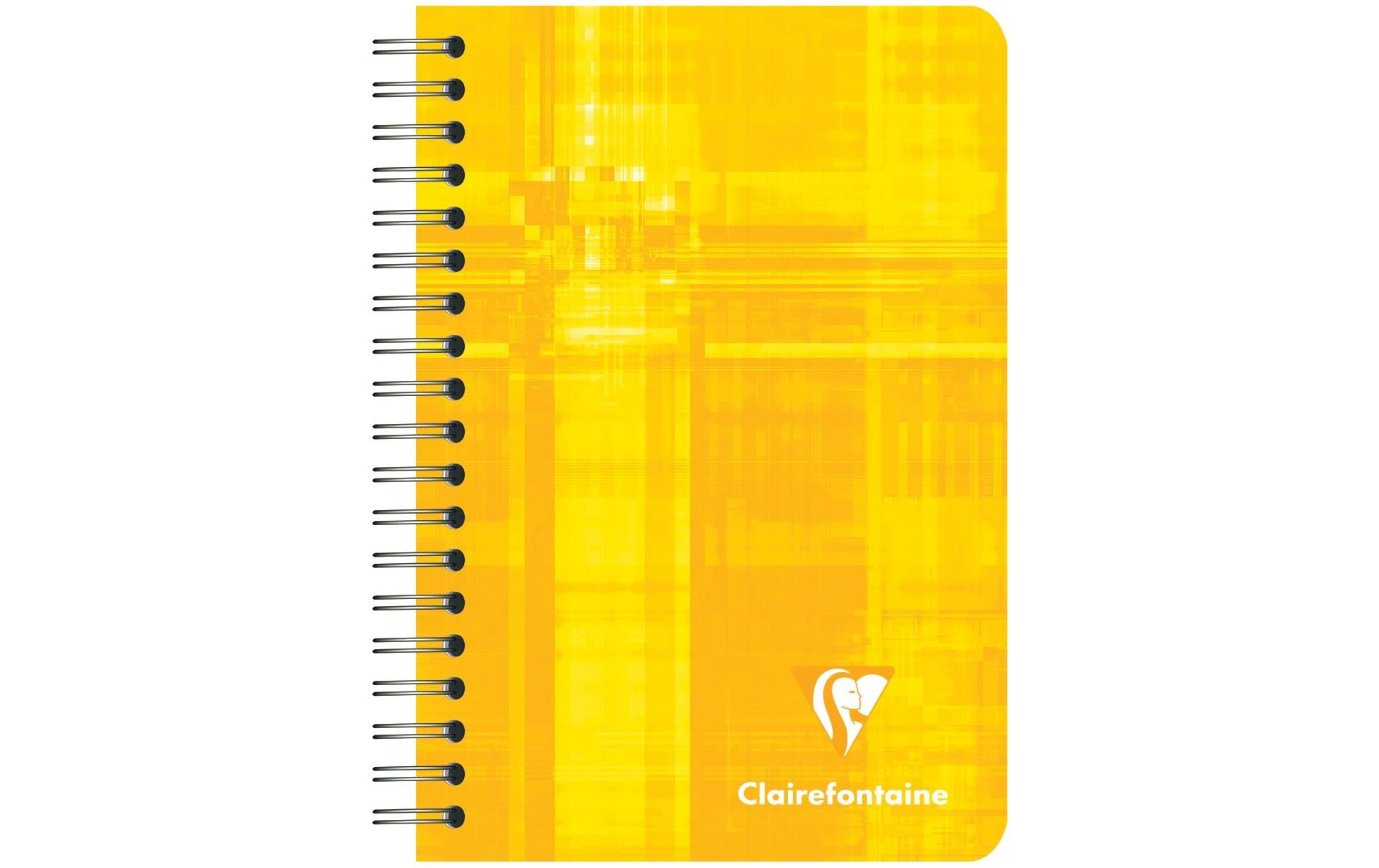 Clairefontaine Spiralblock, 95 × 140 mm, kariert, Spiralbindung, Karton, 50 Blatt, 50 g/m² – sortiert