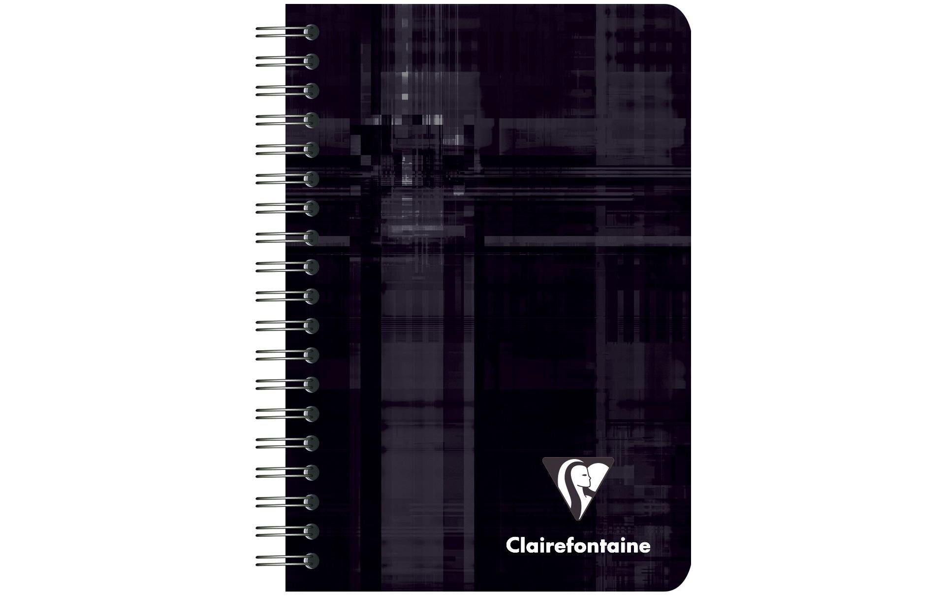 Clairefontaine Spiralblock, 95 × 140 mm, kariert, Spiralbindung, Karton, 50 Blatt, 50 g/m² – sortiert