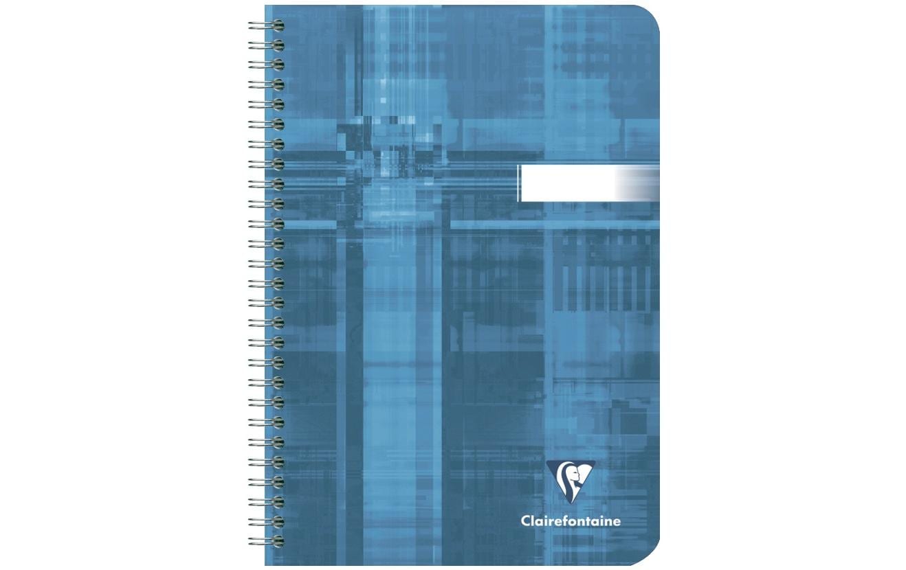 Clairefontaine Schulheft, A5, 5 mm kariert, Spiralbindung, 50 Seiten – mehrfarbig, 10er-Pack