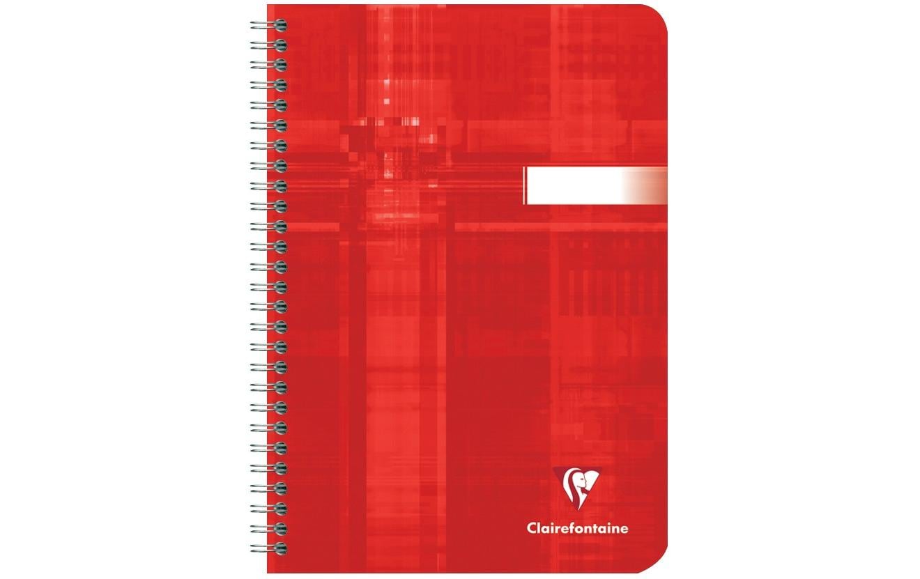 Clairefontaine Schulheft, A5, 5 mm kariert, Spiralbindung, 50 Seiten – mehrfarbig, 10er-Pack