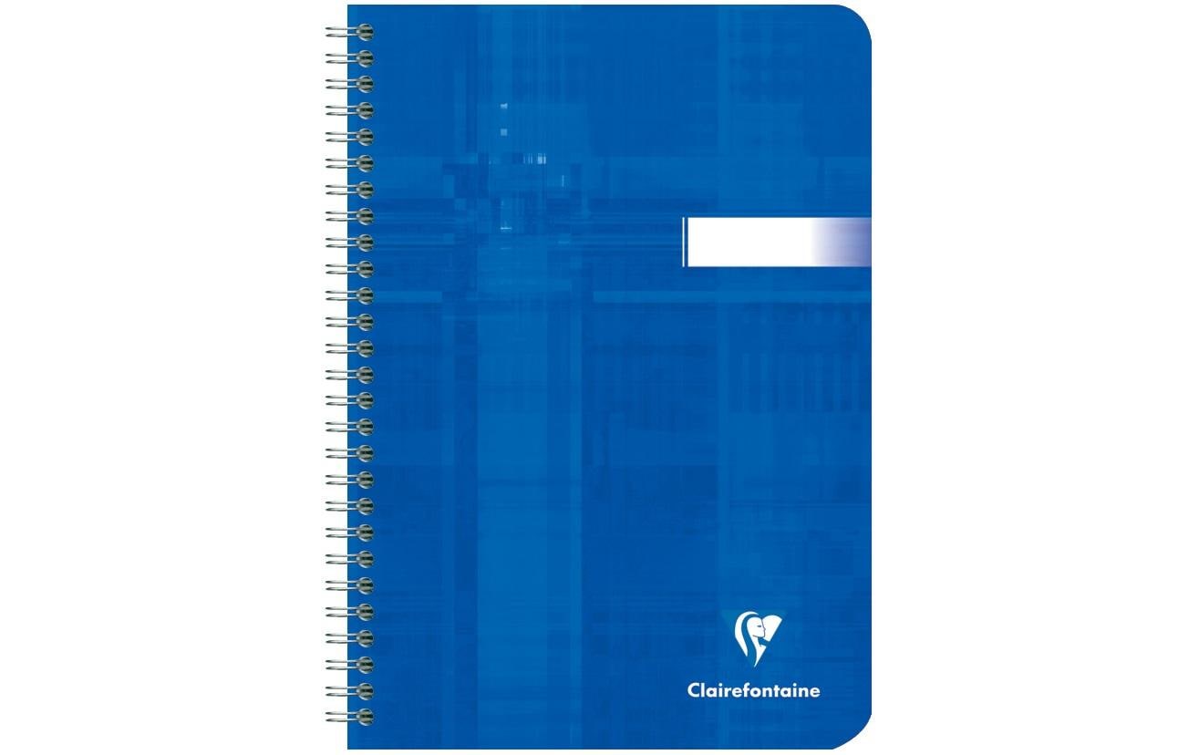 Clairefontaine Schulheft, A5, 5 mm kariert, Spiralbindung, 50 Seiten – mehrfarbig, 10er-Pack