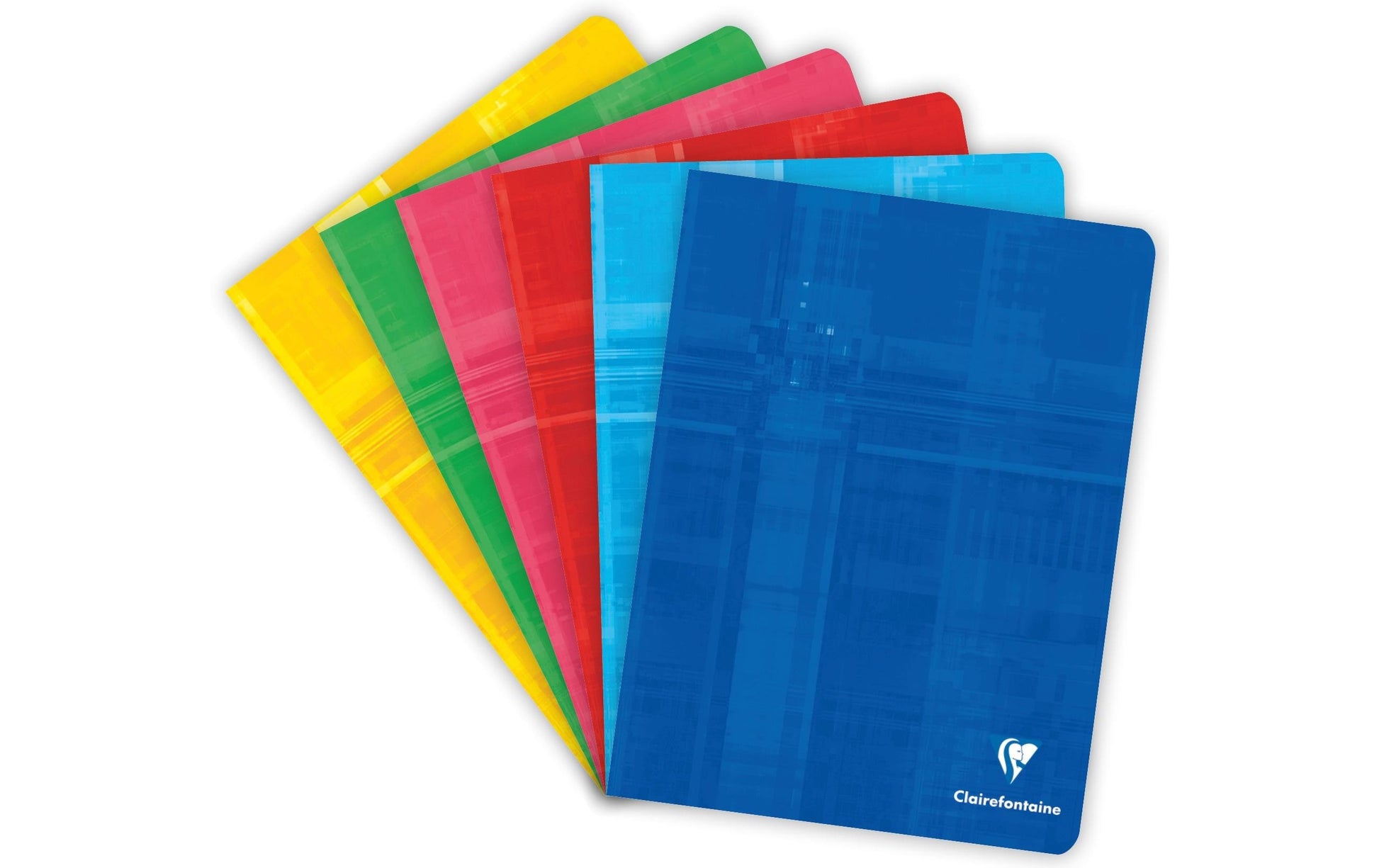 Clairefontaine Notizheft, 170 × 220 mm, kariert, Klammerheftung, Karton, 96 Seiten, 90 g/m² – sortiert