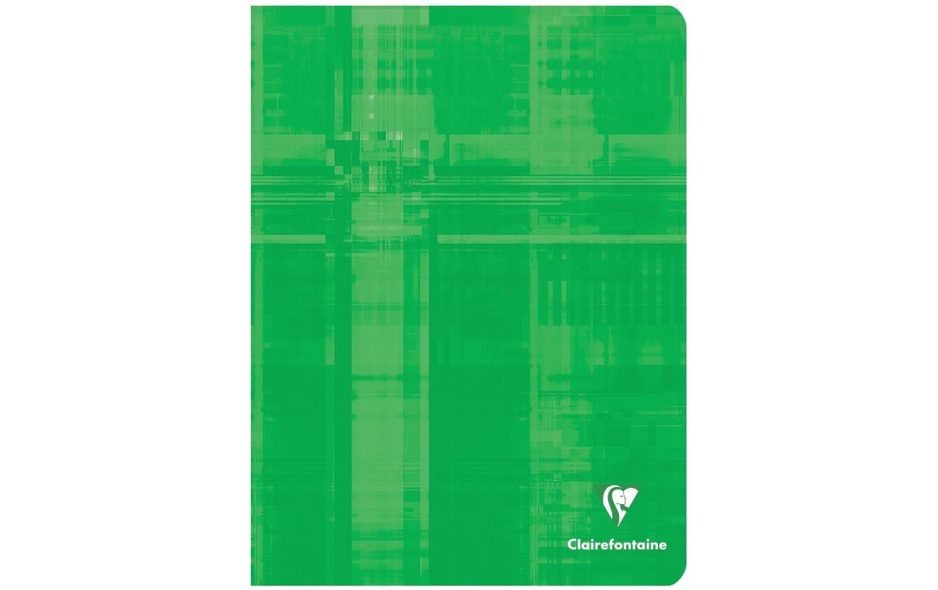 Clairefontaine Notizheft, 170 × 220 mm, kariert, Klammerheftung, Karton, 96 Seiten, 90 g/m² – sortiert