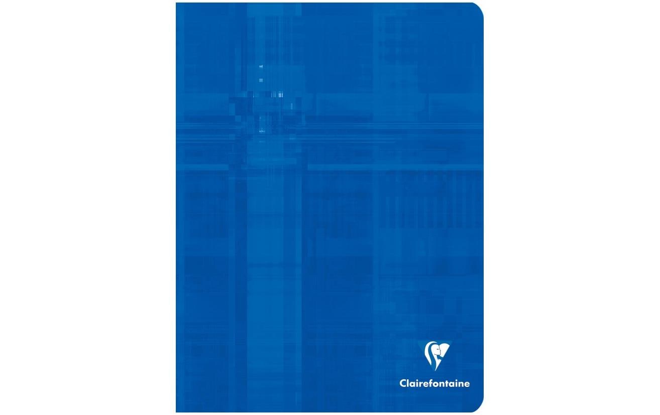 Clairefontaine Notizheft, 170 × 220 mm, kariert, Klammerheftung, Karton, 96 Seiten, 90 g/m² – sortiert