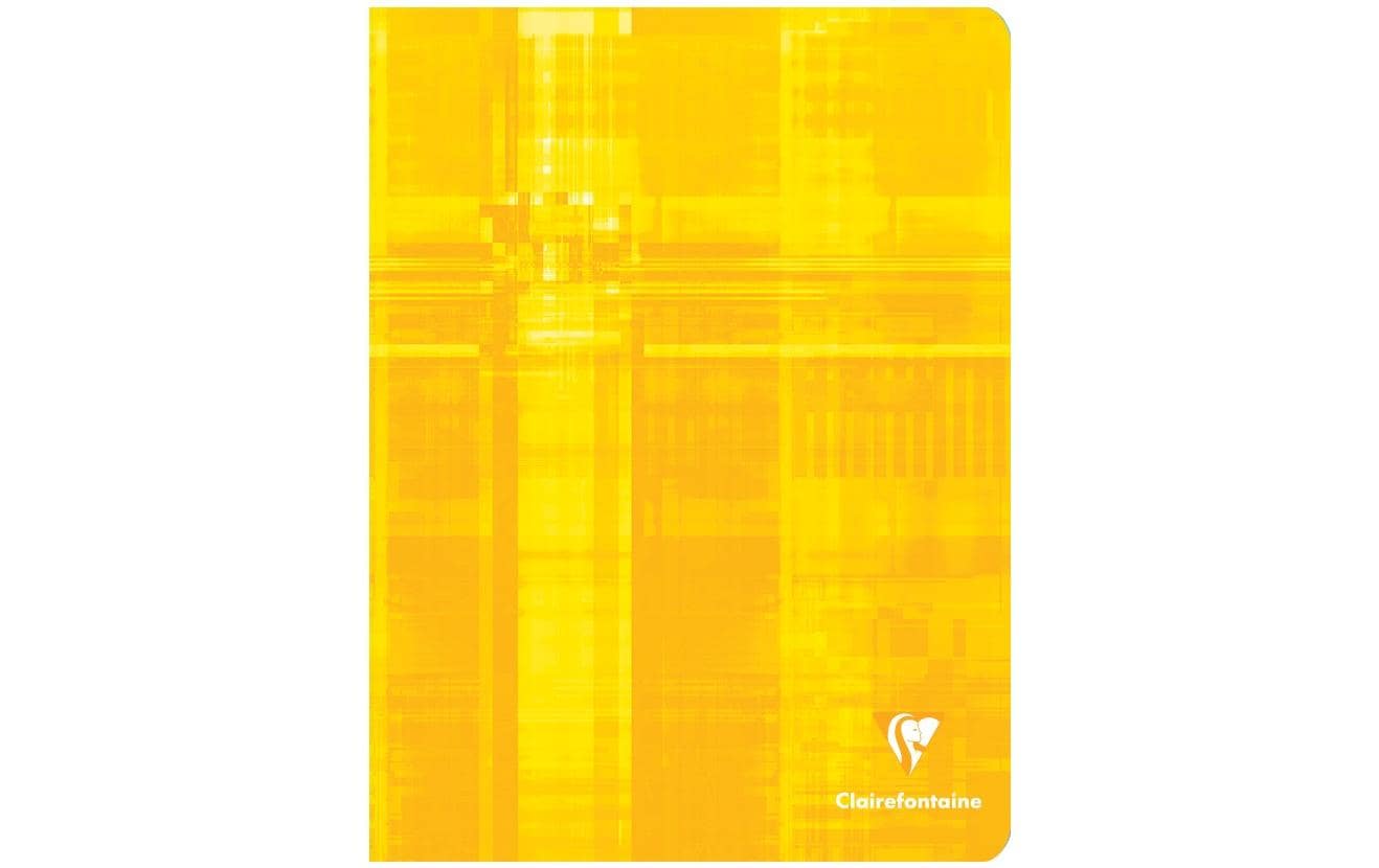 Clairefontaine Notizheft, 170 × 220 mm, kariert, Klammerheftung, Karton, 96 Seiten, 90 g/m² – sortiert