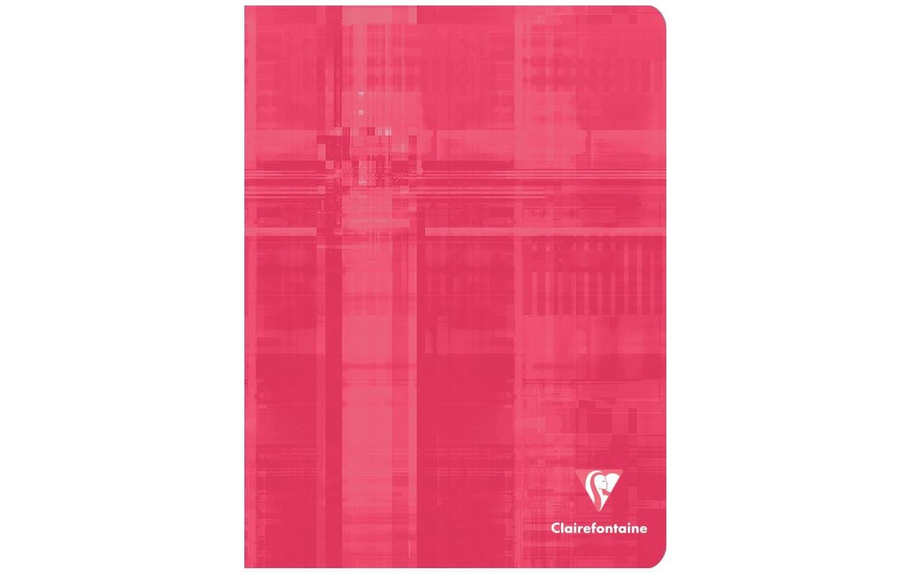 Clairefontaine Notizheft, 170 × 220 mm, kariert, Klammerheftung, Karton, 96 Seiten, 90 g/m² – sortiert